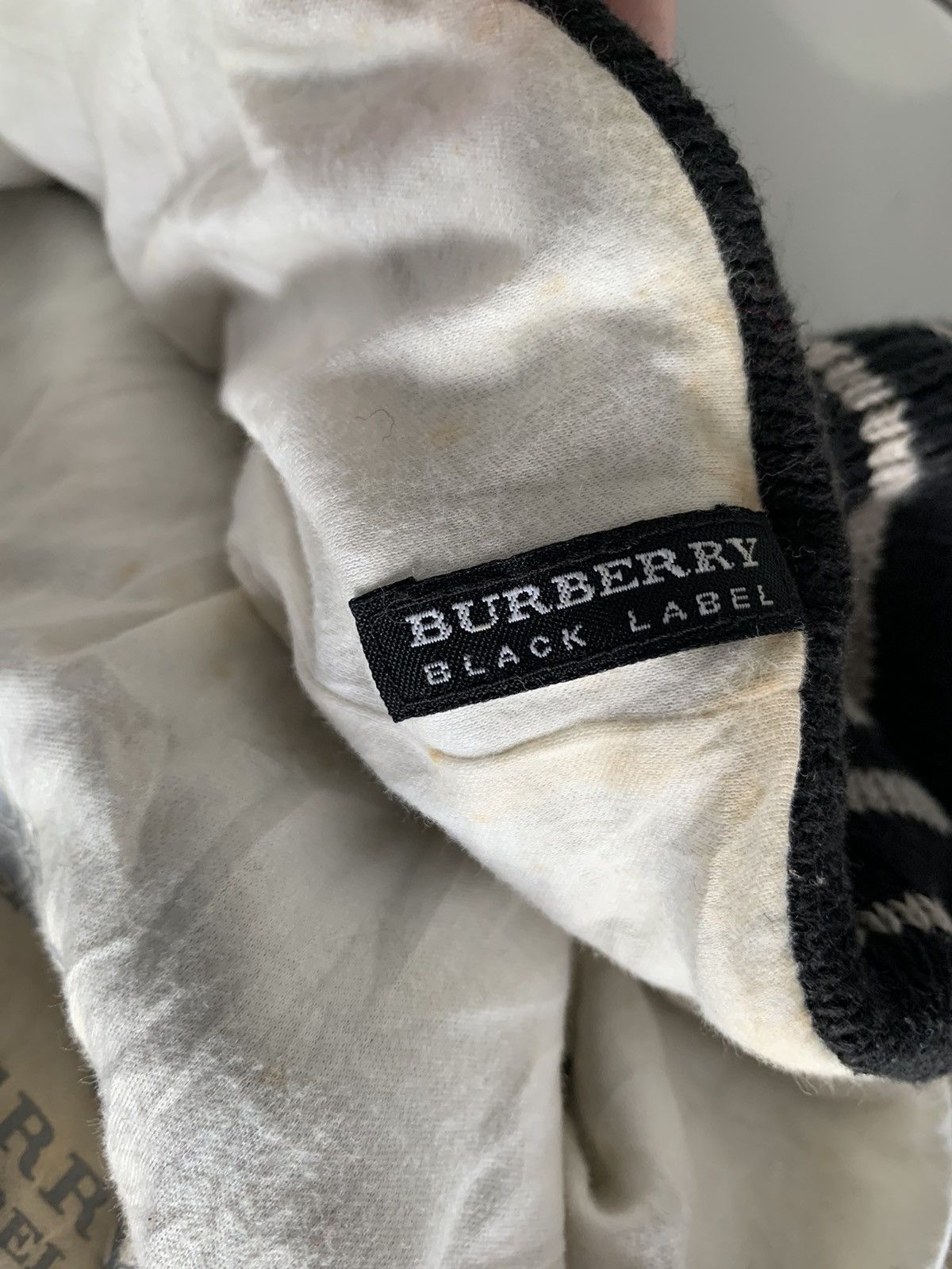 Burberry Burberrys Black Label Stripe Black And White Beanie Hats Size ONE SIZE - 7 Thumbnail