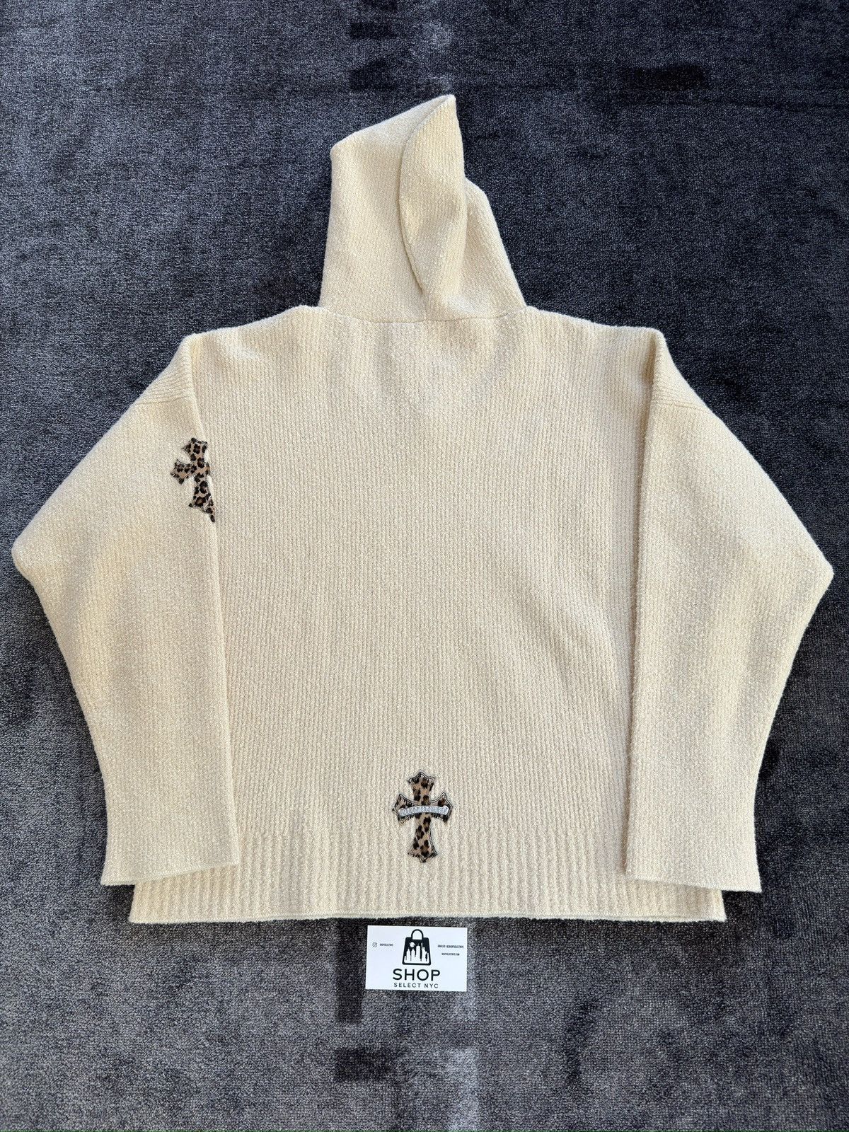 Chrome Hearts BRAND NEW CHROME HEARTS PIMA CREAM CHEETAH PATCH HOODIE Size US S / EU 44-46 / 1 - 6 Thumbnail
