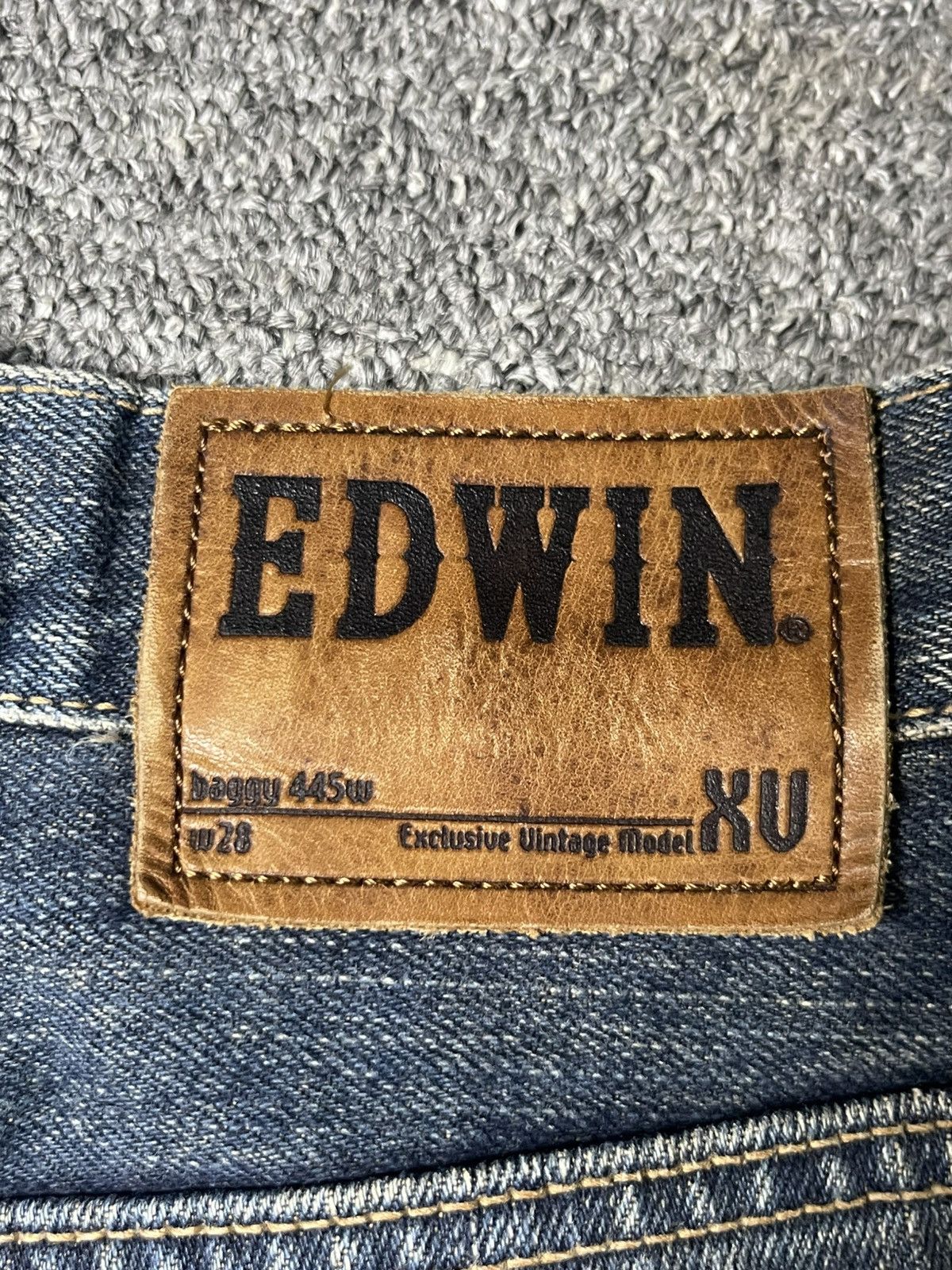 Edwin × Vintage Vintage EDWIN Brand Baggy Jeans (91) Size US 28 / EU 44 - 12 Thumbnail
