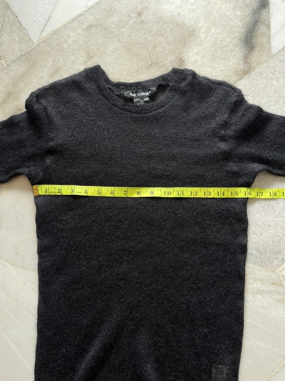 Raf Simons 1998 Raf Simons Radioactivity Mesh Mohair Tee Size US S / EU 44-46 / 1 - 11 Thumbnail