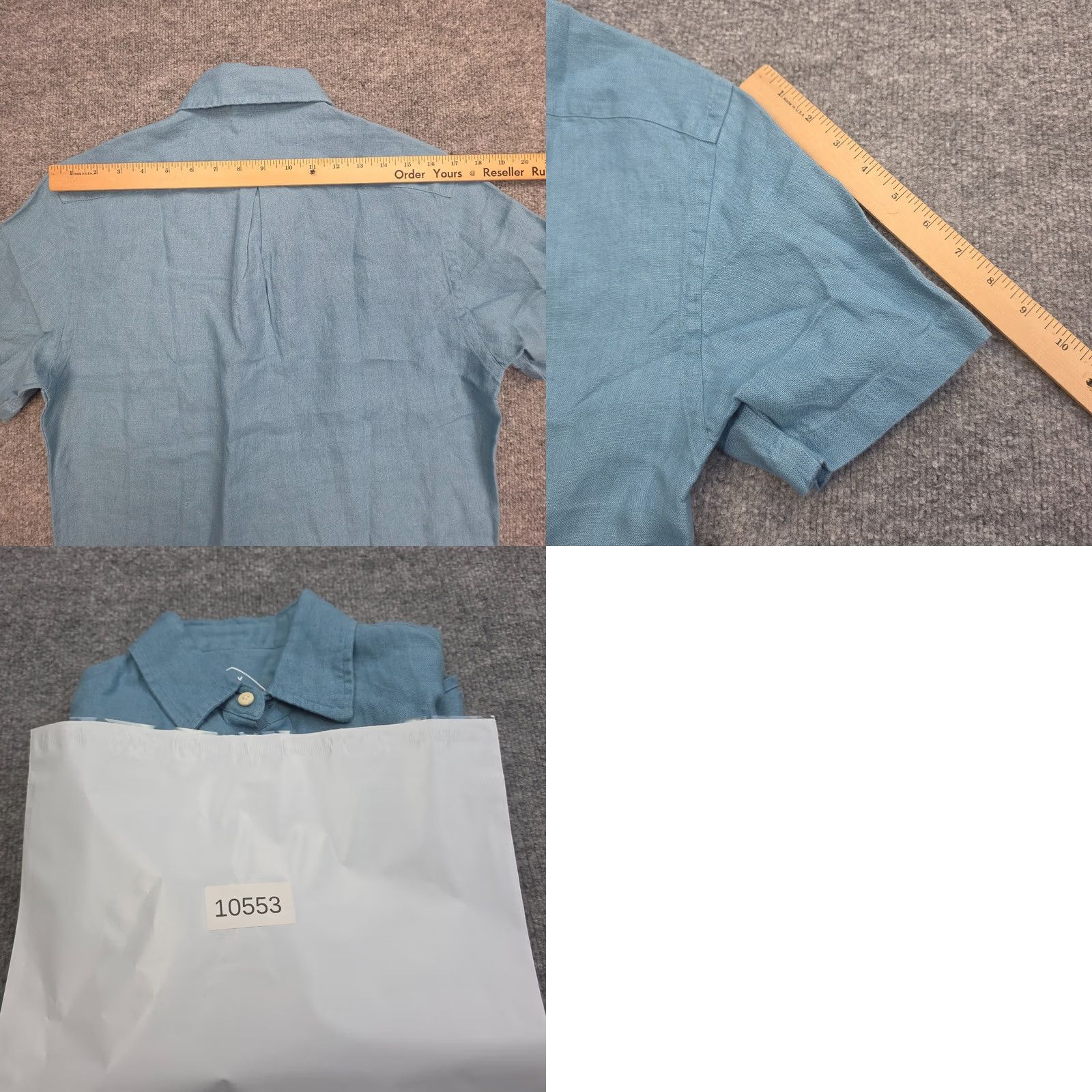 Vintage ALEX Crane Knit Ola Shirt Mens Small Blue (Indigo) Button Up Linen NWT Size US S / EU 44-46 / 1 - 8 Thumbnail