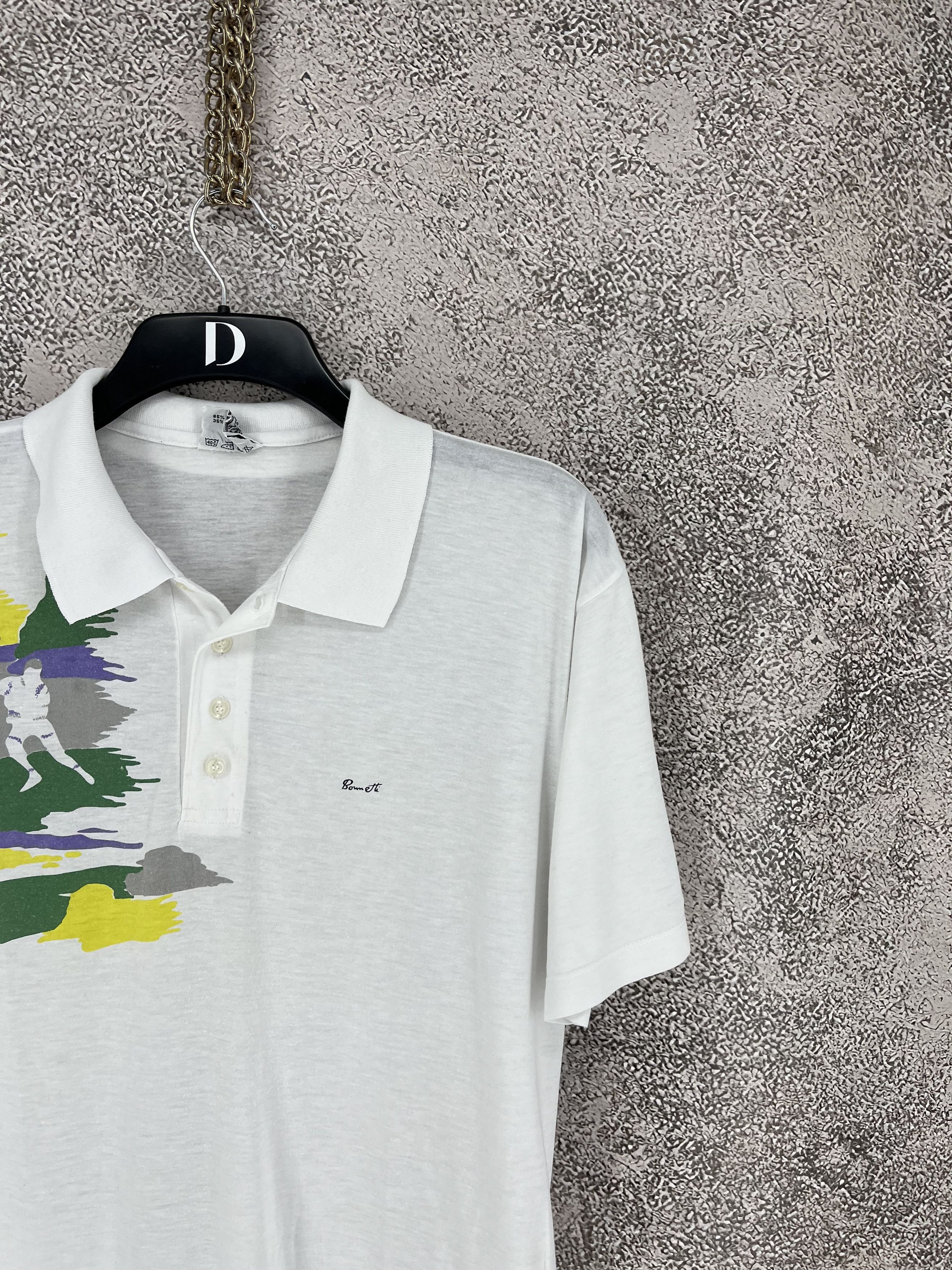 Vintage Vintage Size L Polo Tenis Shirt Polo Shirt Pattern 80s 90s Size US L / EU 52-54 / 3 - 5 Thumbnail