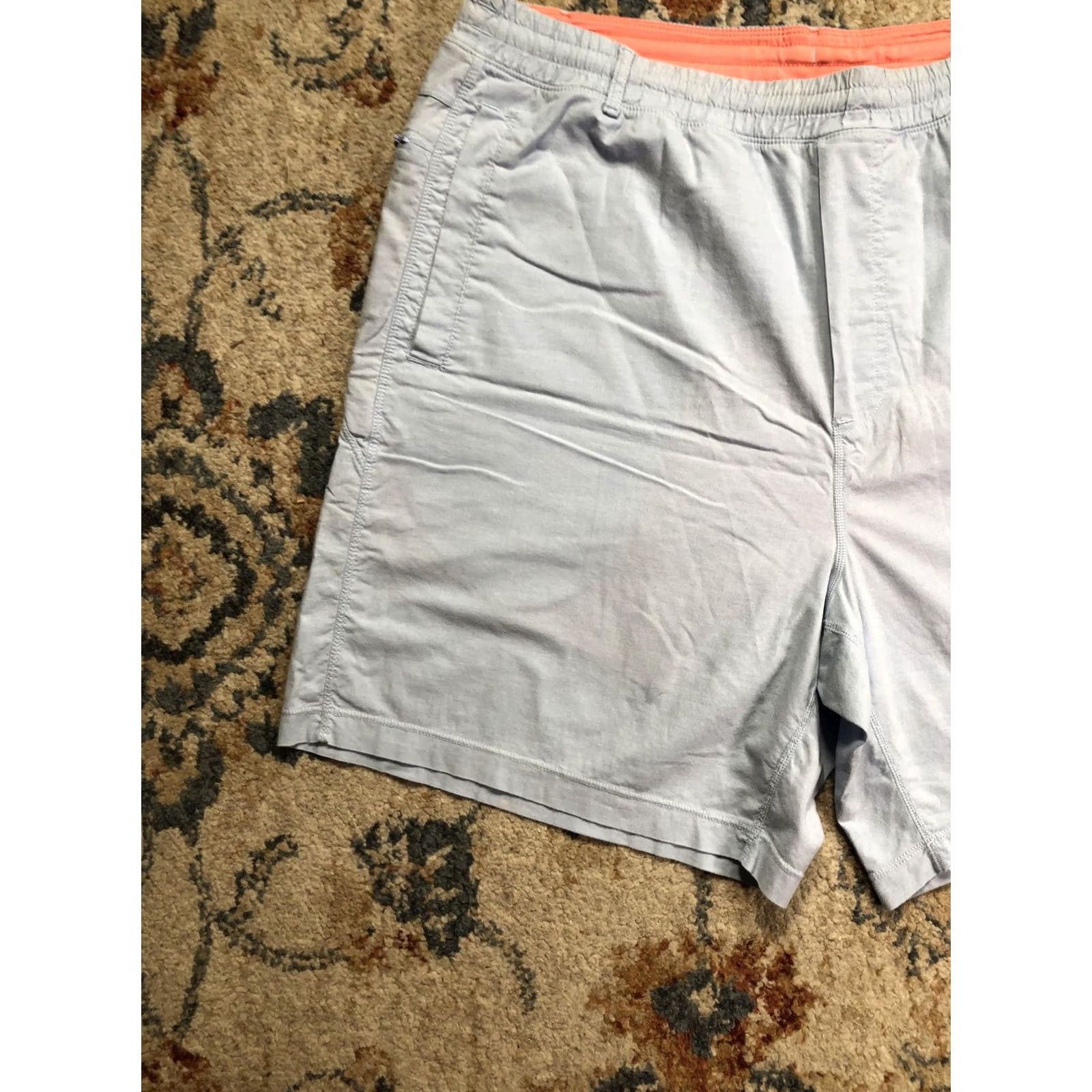 Vintage Birddogs Mens Shorts 2XL Blue Athletic Inseam 7 Elastic Waist Lined Pockets Stretch Lightweight Casual Summer Size US 39 - 4 Thumbnail