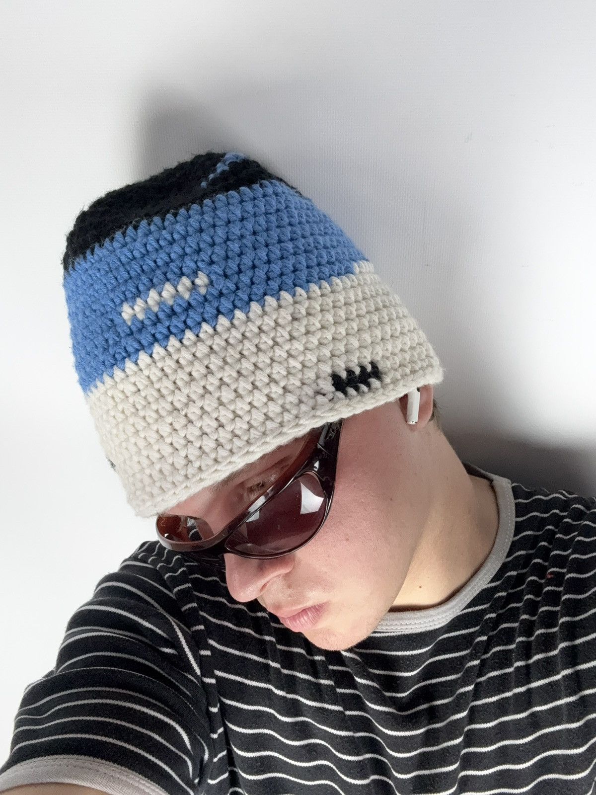 Japanese Brand Y2K 00s Retro Japanese Knitted Handmade Hat Vintage Rare Size ONE SIZE - 8 Thumbnail