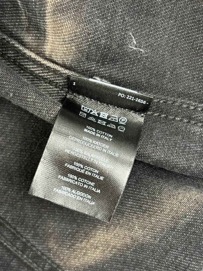 Dries Van Noten Dries Van Noten Grey Cotton Acid Wash Denim Jacket Size US L / EU 52-54 / 3 - 12 Thumbnail