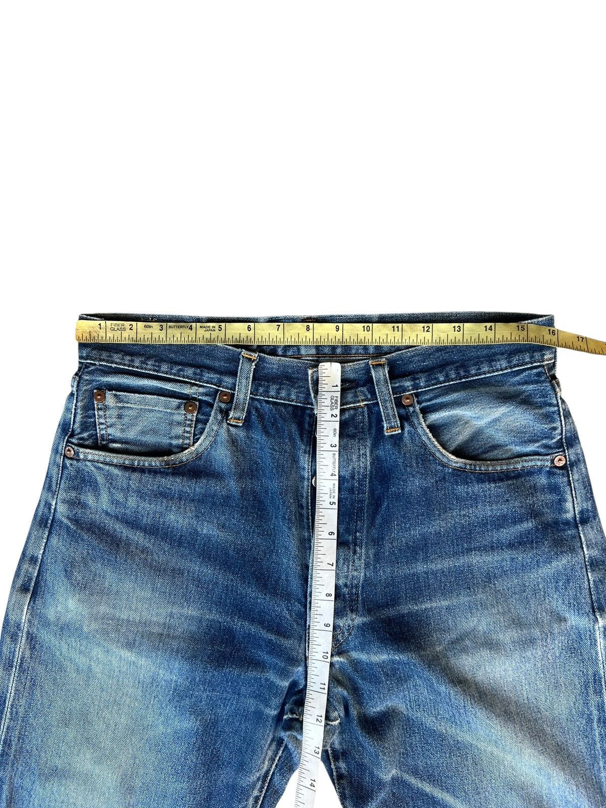 Levi's Vintage Clothing 1997 LVC Levi’s 501 XX Rip Off Leg Denim Selvedge Jeans Size US 32 / EU 48 - 4 Thumbnail
