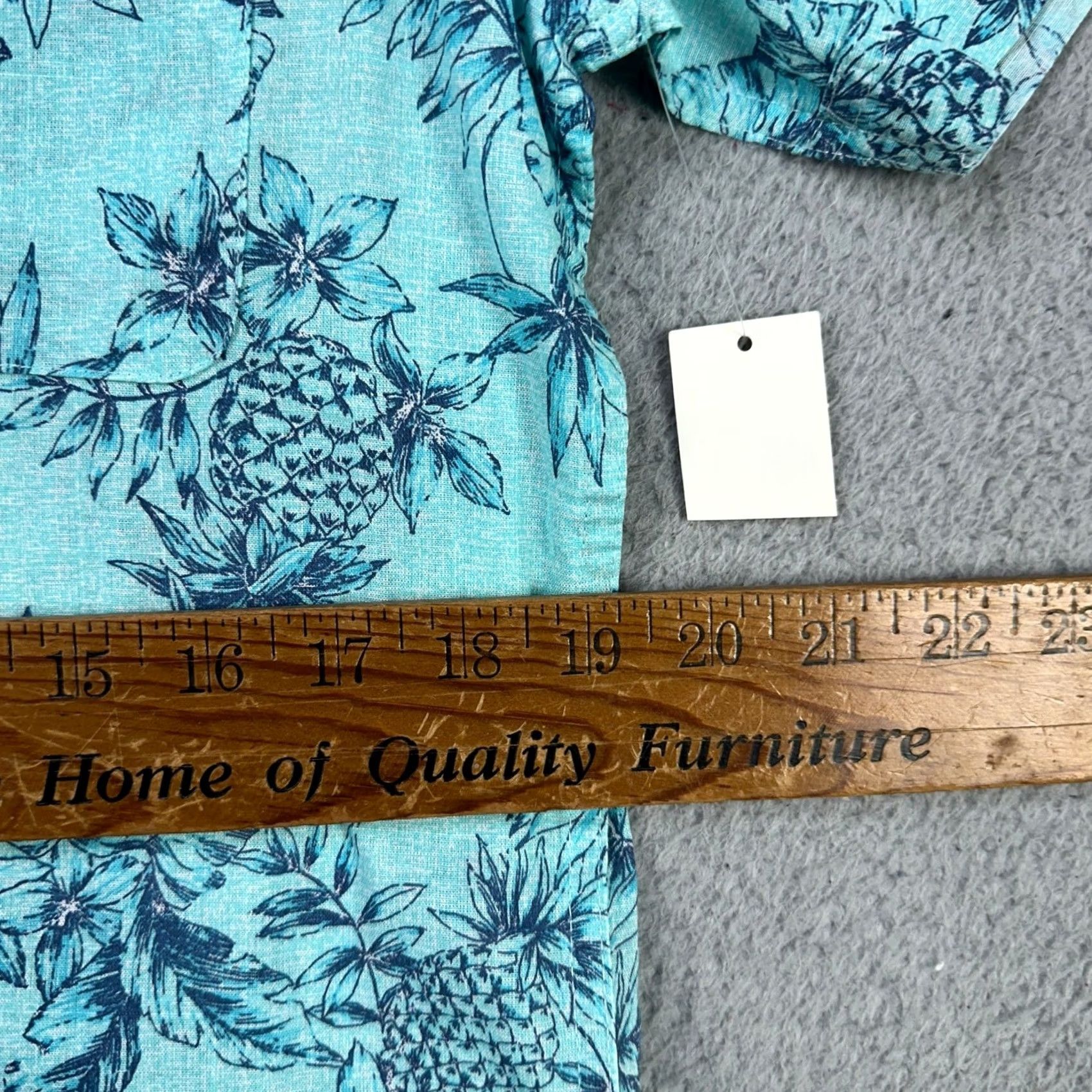 Izod Izod Saltwater Mens Button-Up Shirt Small Blue Floral Short Sleeve Pocket NEW Size US S / EU 44-46 / 1 - 7 Thumbnail