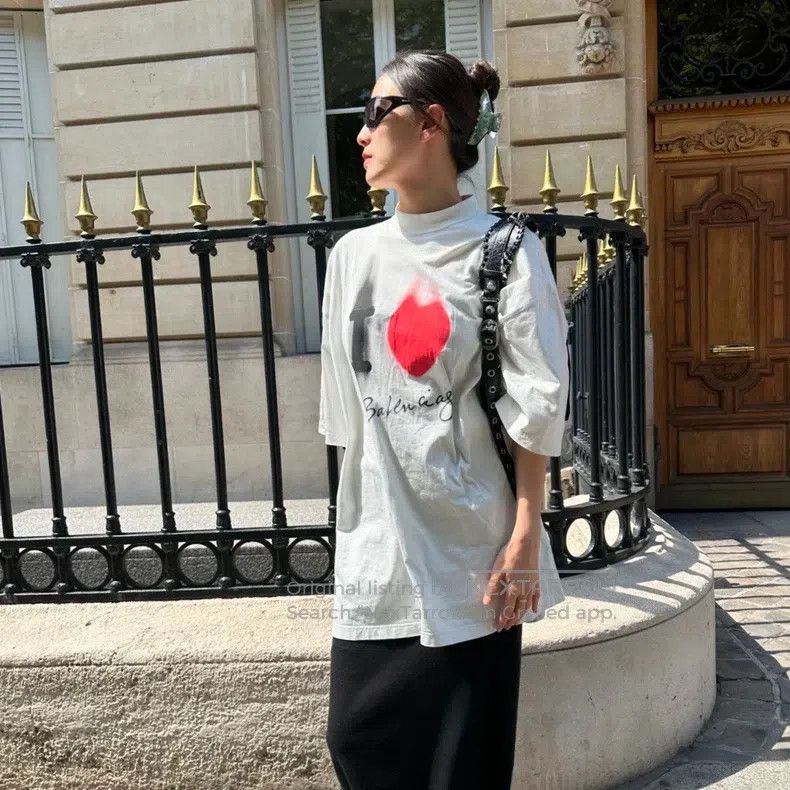 Balenciaga Balenciaga Valentine's Day Limited Edition Printed T-Shirt Size US XXS / EU 40 - 3 Thumbnail