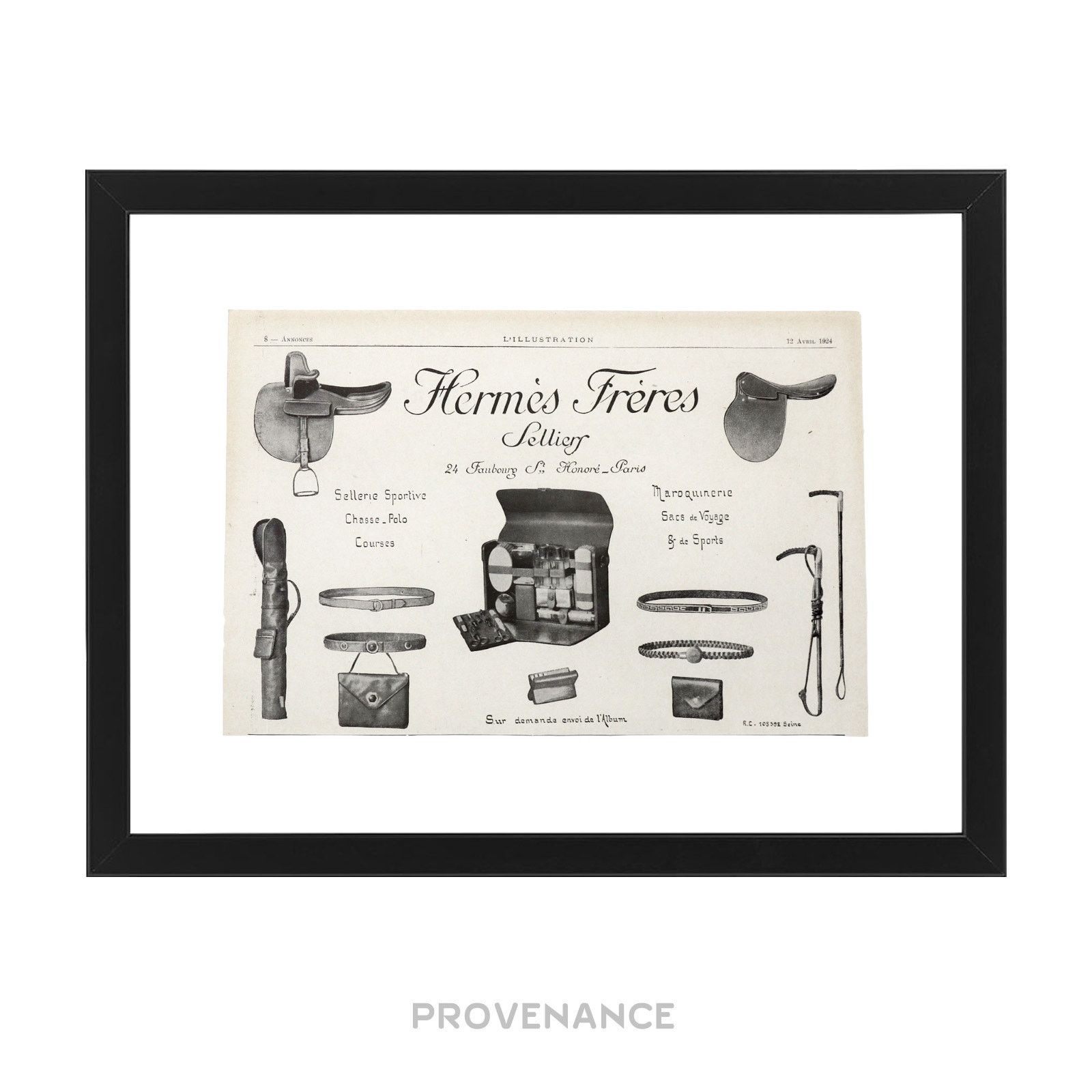Hermes 🔴 Hermes Antique Vintage Newsprint Ad - Hermès Frères Size ONE SIZE - 1 Thumbnail