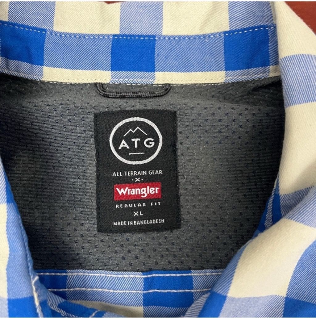 Wrangler Wrangler ATG All-Terrain Gear Utility Shirt XL Short Sleeve Size US XL / EU 56 / 4 - 5 Thumbnail