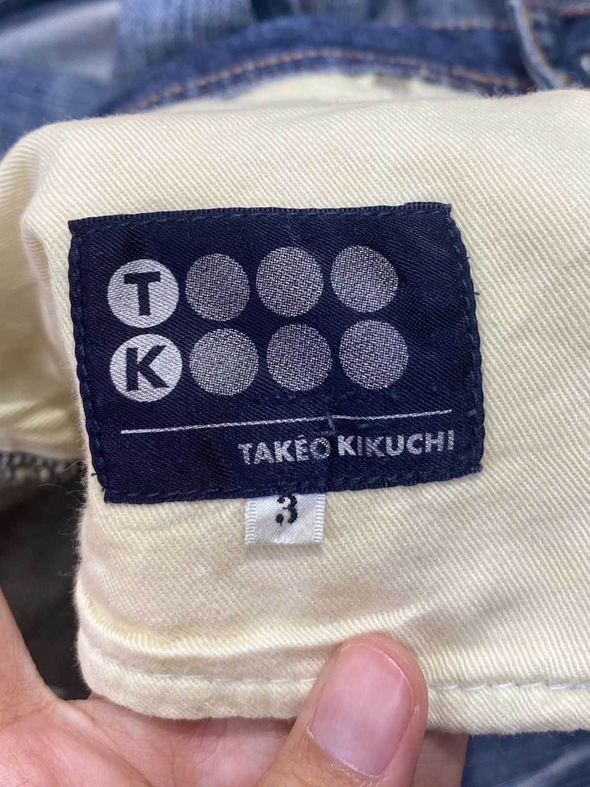 Takeo Kikuchi Takeo Kikuchi Acid Blue Wash Style Loose Jeans Size US 31 - 11 Thumbnail