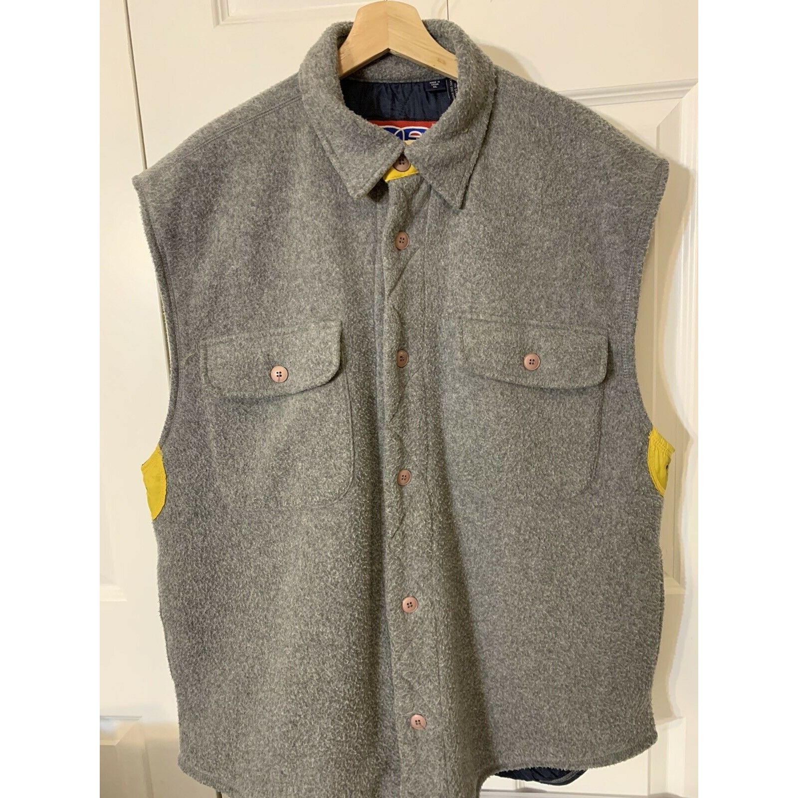 American Eagle Outfitters Vtg American Eagle AE Active Sport Fleece Vest w/ Quilted Li Size US XL / EU 56 / 4 - 2 Thumbnail