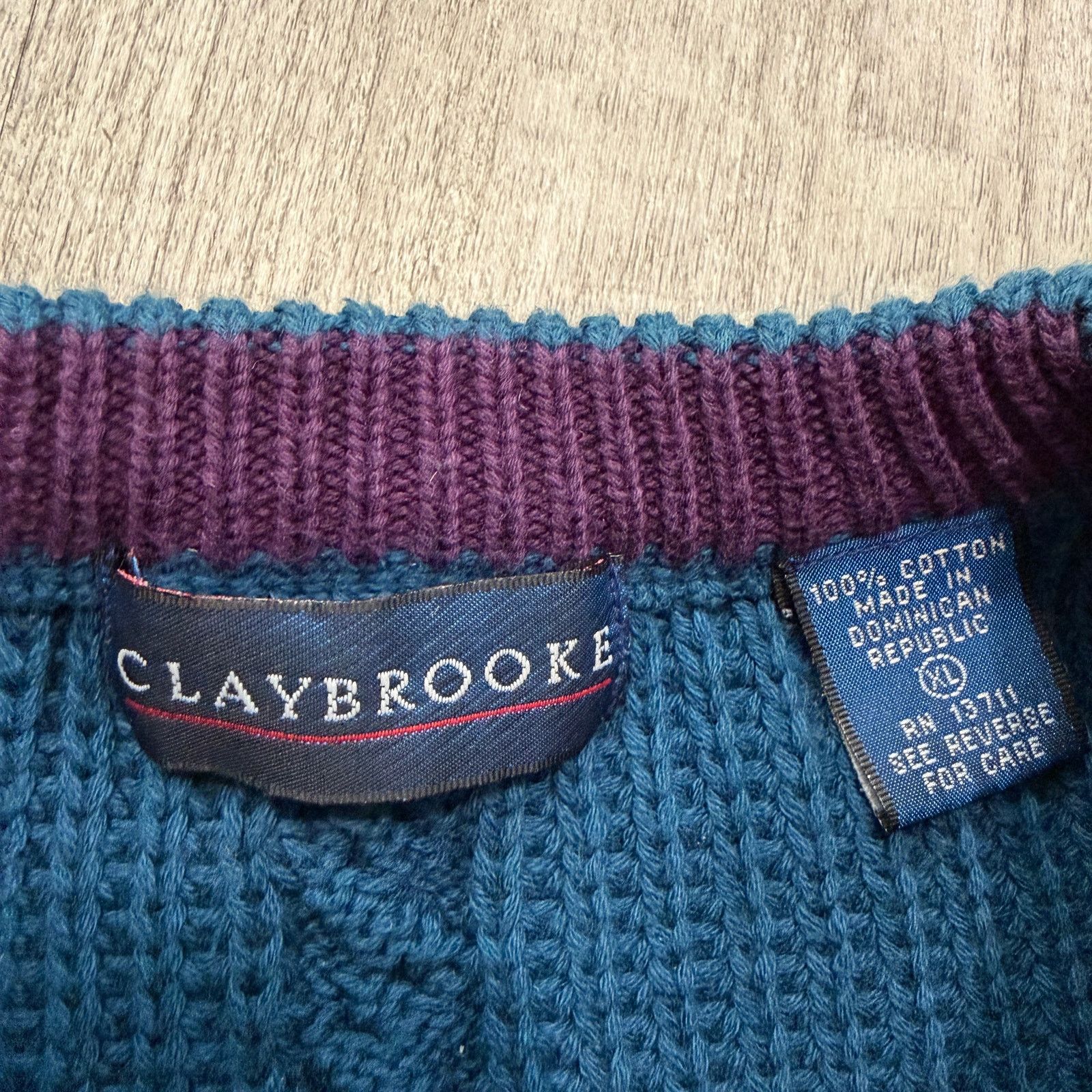 Vintage Vintage Claybrooke Cable Knit Sweater Extra Large Fisherman Size US XL / EU 56 / 4 - 4 Thumbnail