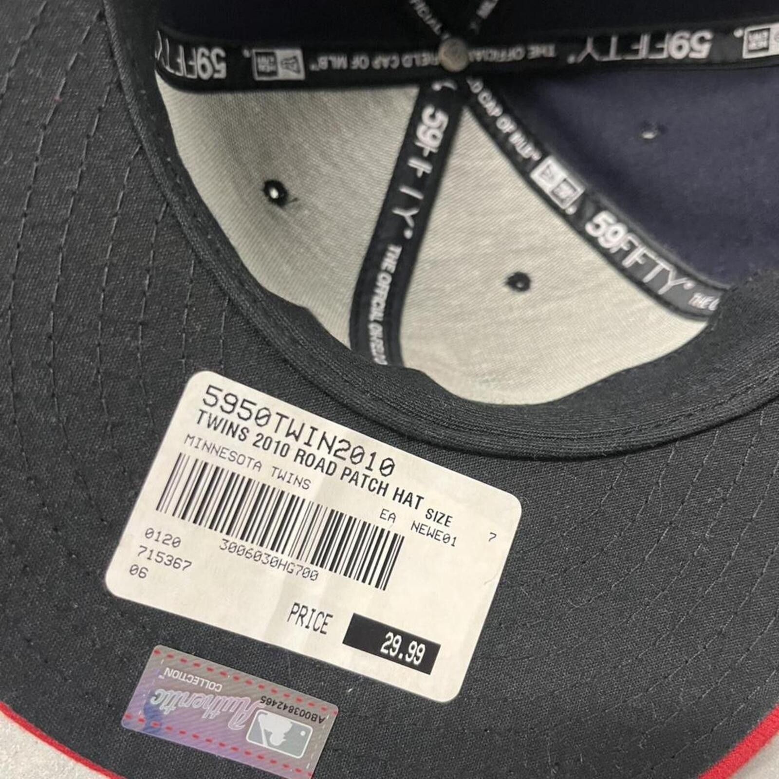 MLB 2000s New Era Minnesota Twins 2010 Inaugural Season Size 7 Size ONE SIZE - 5 Thumbnail