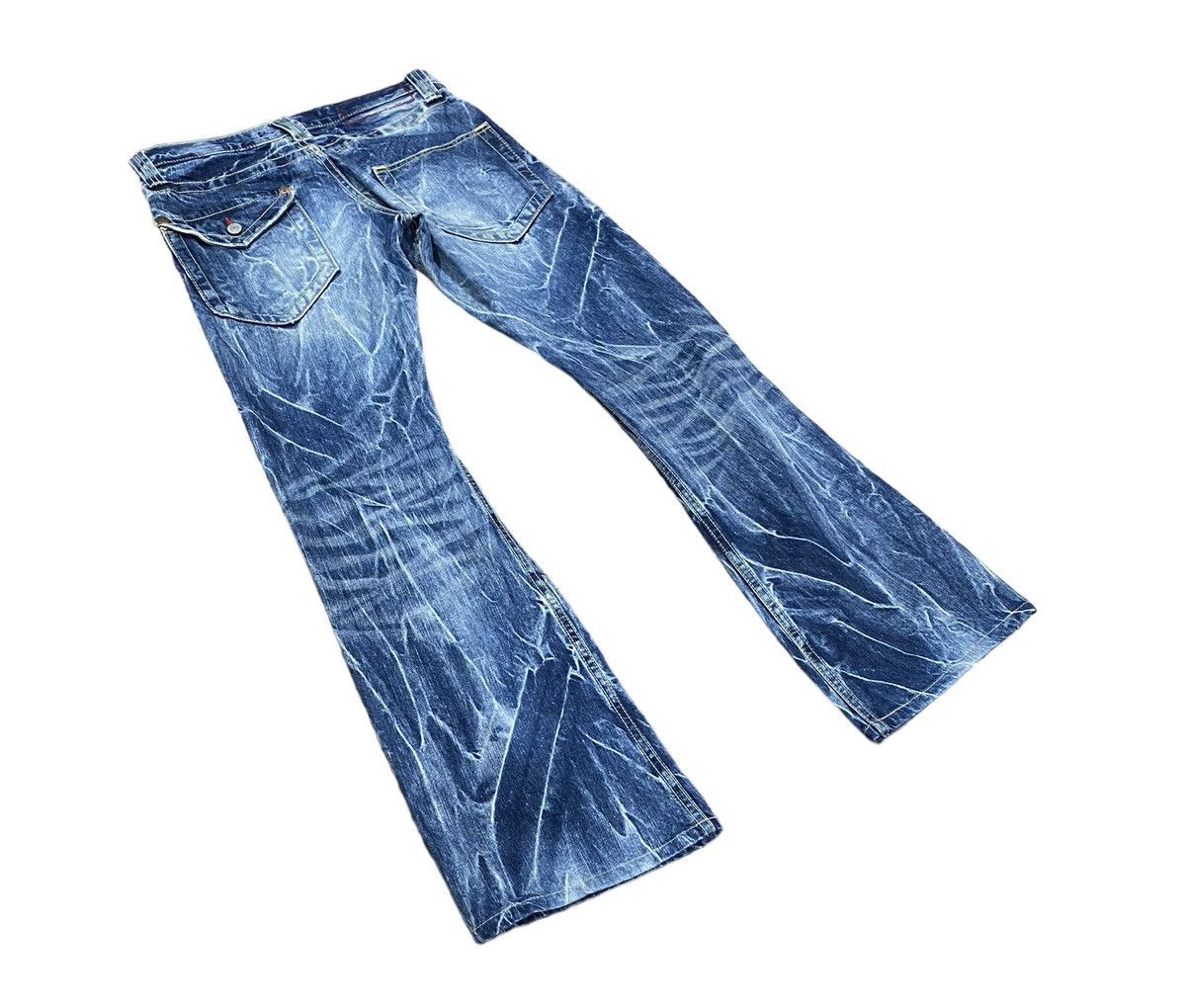 Designer × Japanese Brand Blue Way Flare Boot Cut Ladies Denim Jeans W32” Size 32" / US 10 / IT 46 - 8 Thumbnail