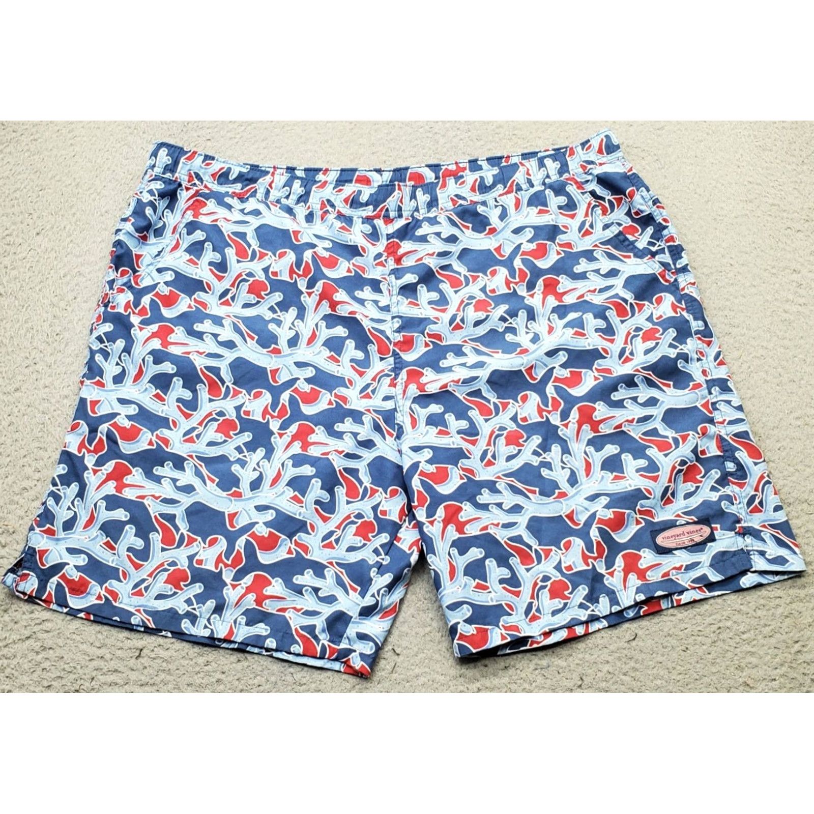 Vineyard Vines Vineyard Vines Chino Shorts Mens L Multicolor Flat Front Slash Pockets Size US 33 - 2 Thumbnail