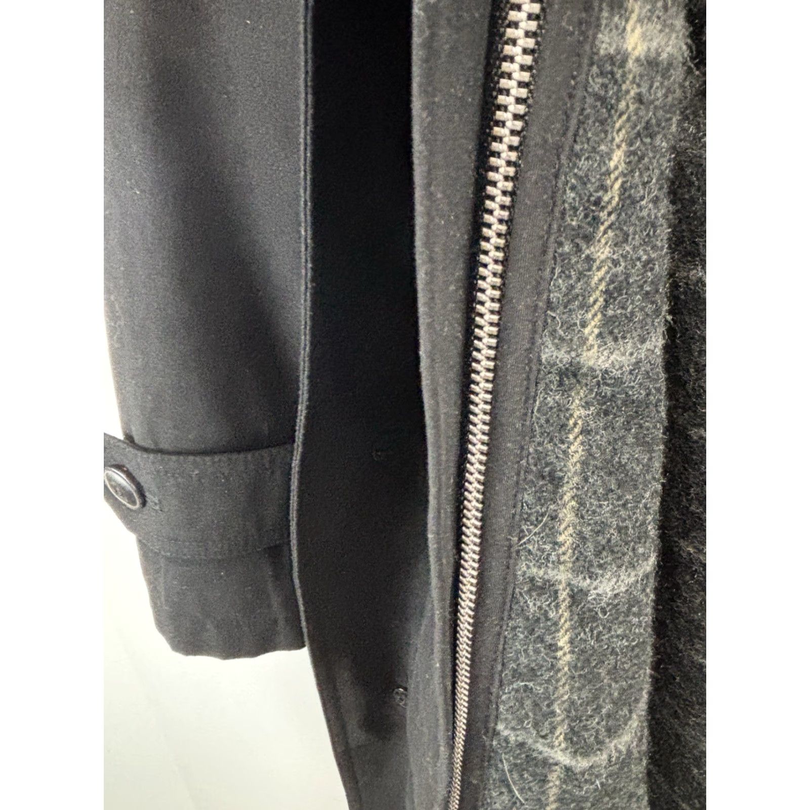 Stafford Stafford Trench Coat Men’s 38R Black Removable Lining Belt Long Coat Classic Career Department Men Style Trench Coat Size 38 Black Color Size US XXS / EU 40 - 6 Thumbnail