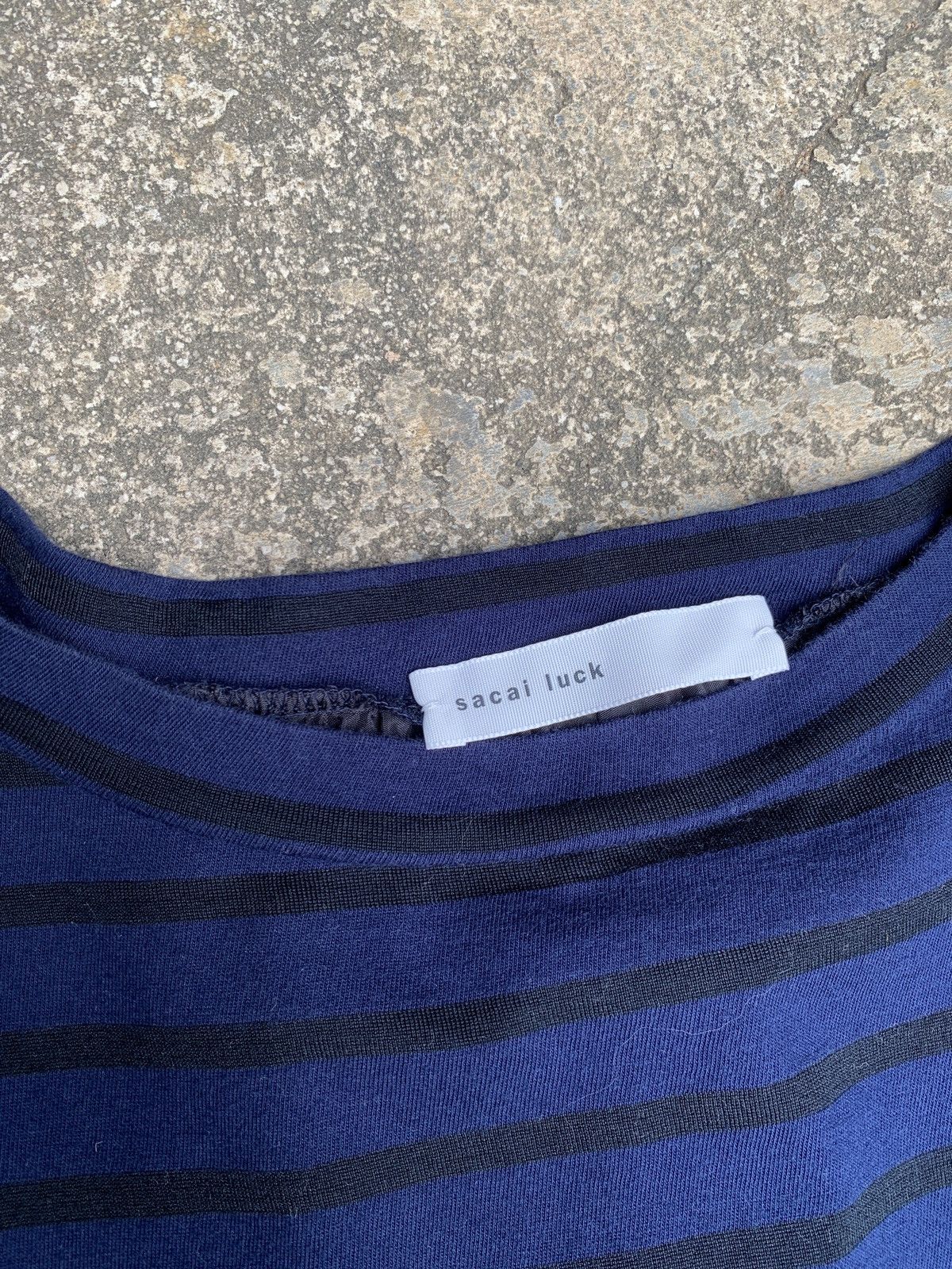Designer × Sacai sacai luck Japan Striped Pocket Mix Nylon Designer Top Size M / US 6-8 / IT 42-44 - 6 Thumbnail