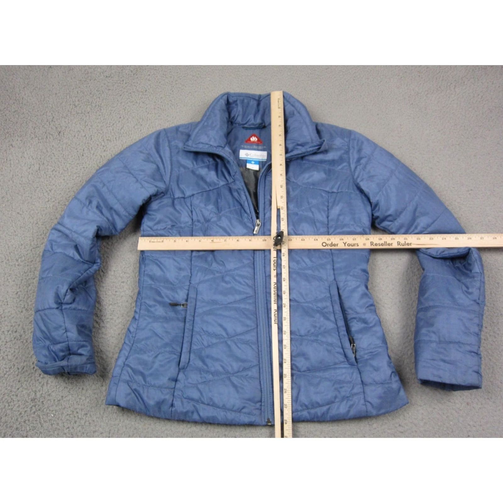 Vintage Columbia Jacket Womens Medium Blue Puffer Might Lite III Omni-Heat Full Zip Size M / US 6-8 / IT 42-44 - 6 Thumbnail