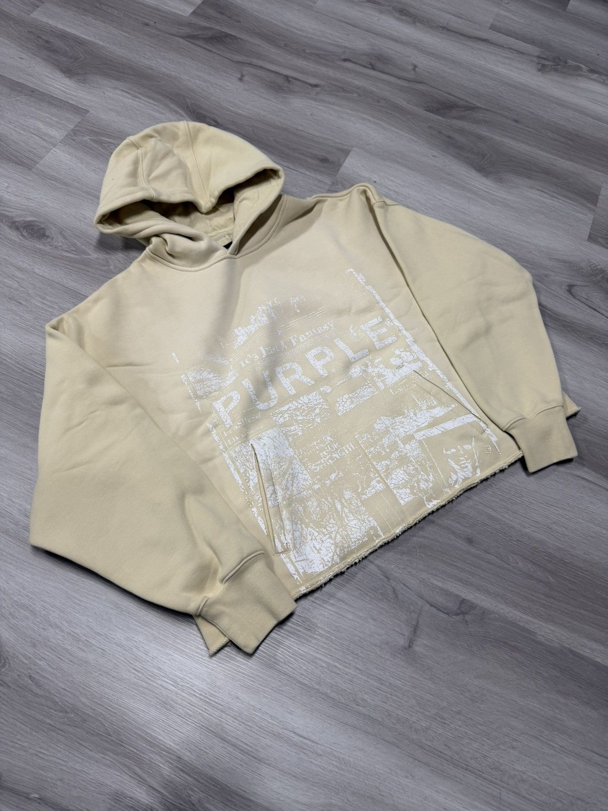 Purple Brand Heavyweight Fleece Hoodie Asparagus