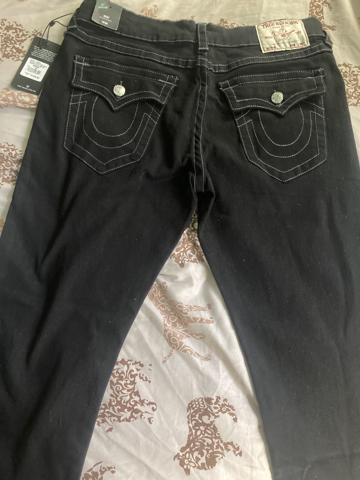 image of True Religion “Ricky” Jeans in Black, Men's (Size 36)