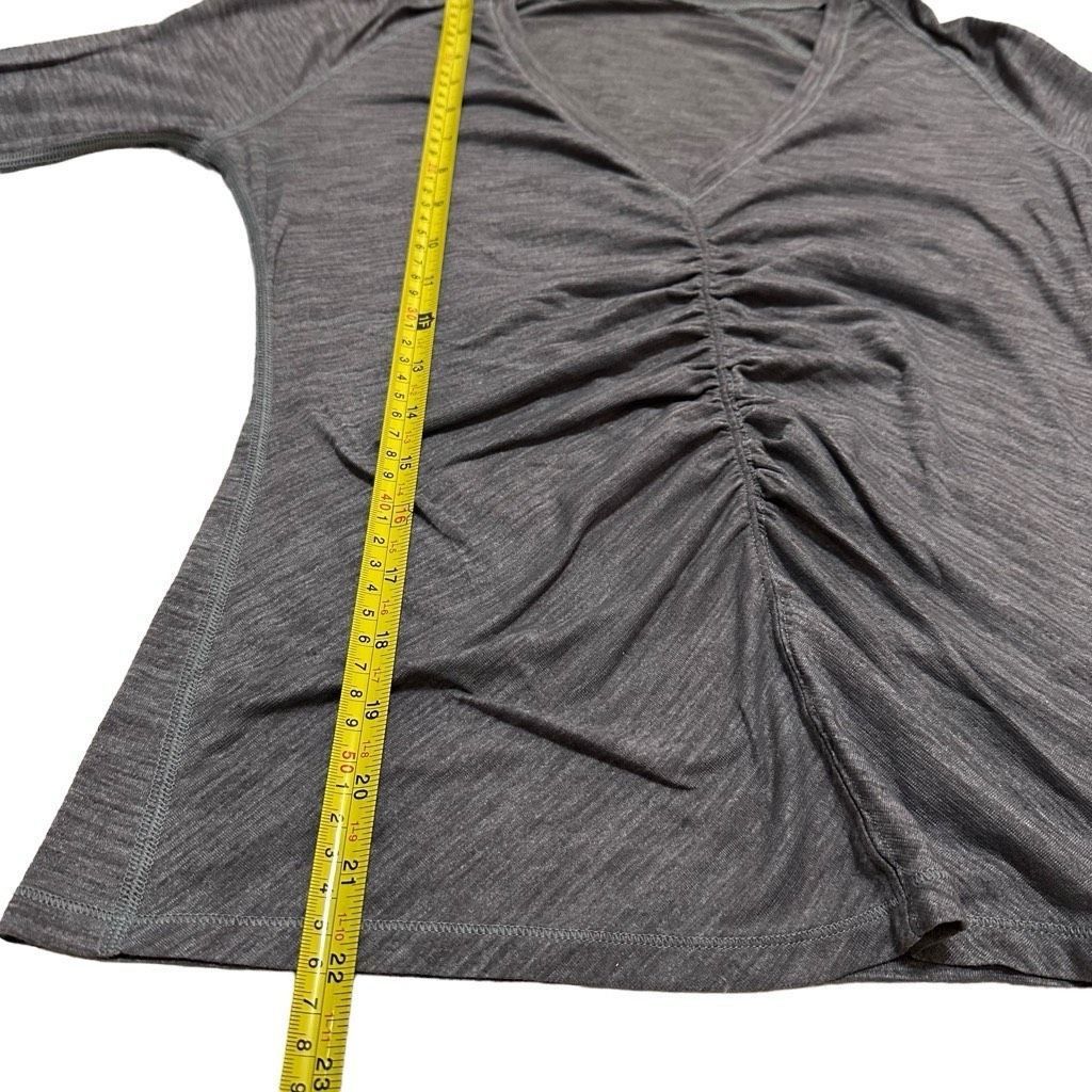 Lululemon Lululemon Grey Interval Ruched Athletic Long Sleeve Workout Size S / US 4 / IT 40 - 7 Thumbnail