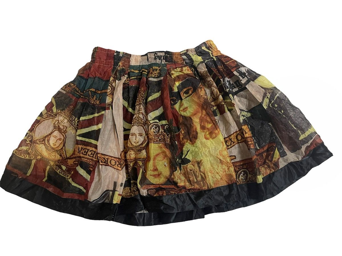 Arts & Science VINTAGE GRAFFITI ART MINI SKIRT LUXURY Size 22" - 2 Thumbnail