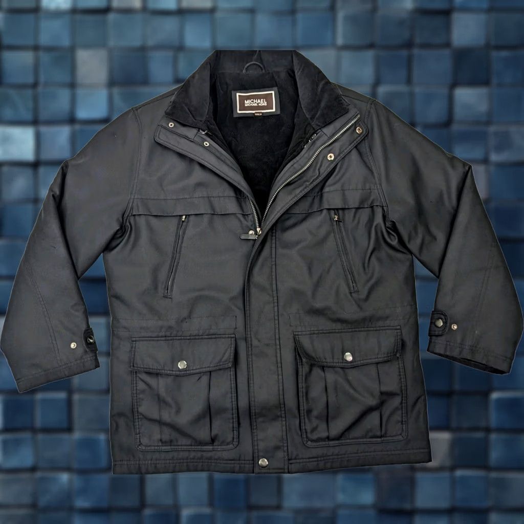 Michael Kors Michael Kors Field Jacket Men L Black Removable Liner Insulated Pockets Zipper Overcoat Utility Outdoor Modern Vintage? Size US L / EU 52-54 / 3 - 1 Thumbnail