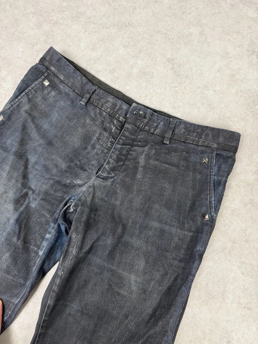 Dolce & Gabbana AW2006 Dolce & Gabbana Black Reworked Waxed Wenim Jeans Size US 32 / EU 48 - 6 Thumbnail