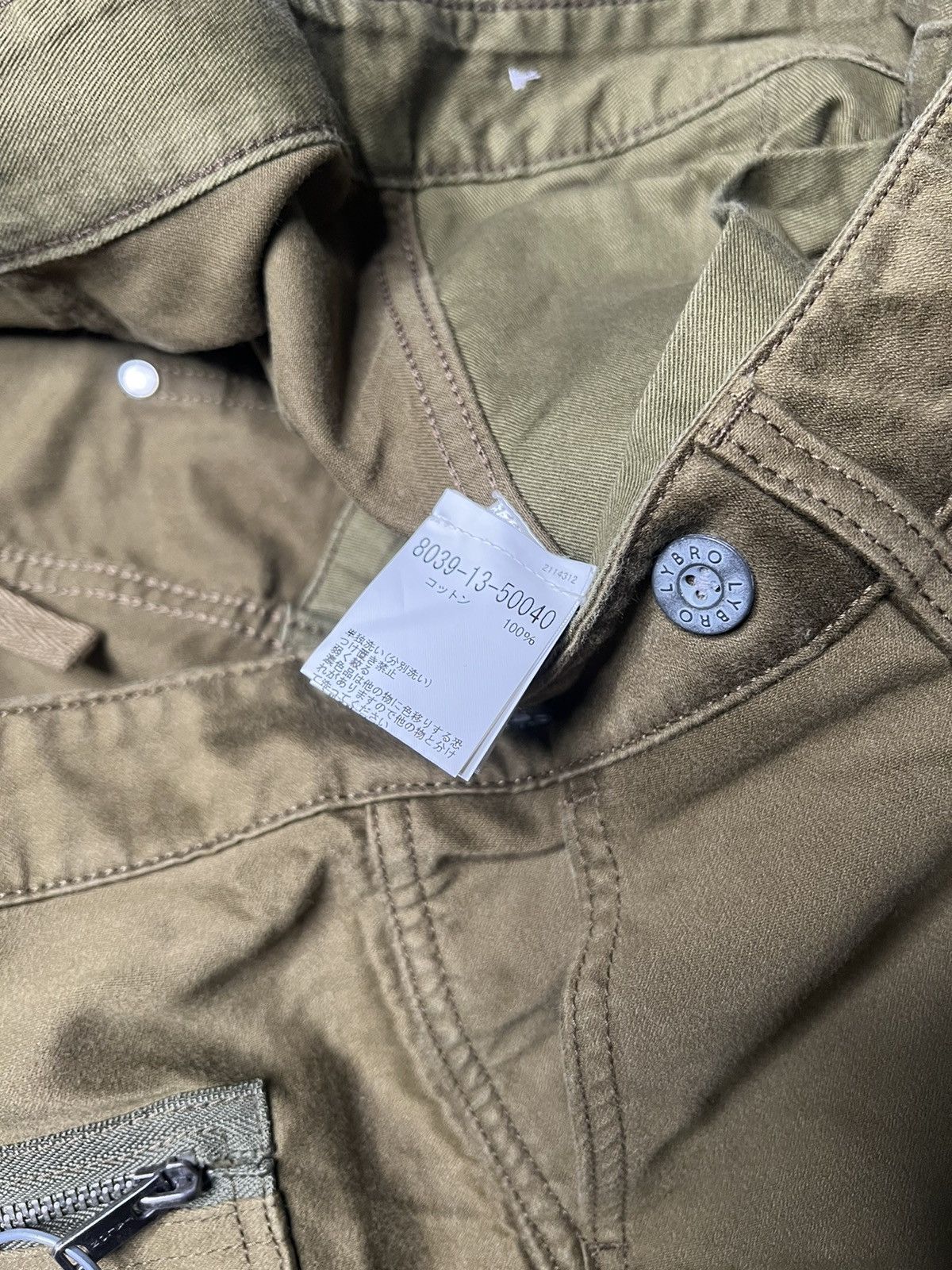 Nigel Cabourn Lybro By Nigel Cabourn Army Green Wide Leg Work Pants Size US 34 / EU 50 - 10 Thumbnail