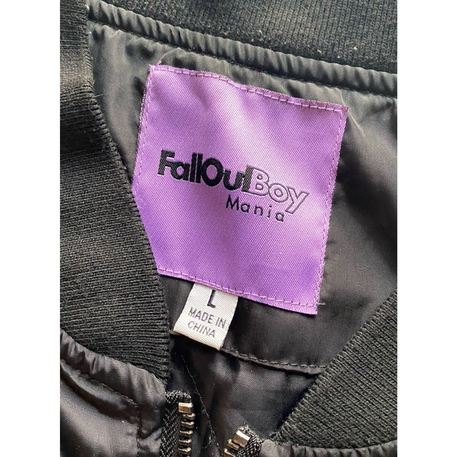 Vintage Fall Out Boy Mania Tour Jacket Men L Black Purple Zip Size US L / EU 52-54 / 3 - 6 Thumbnail