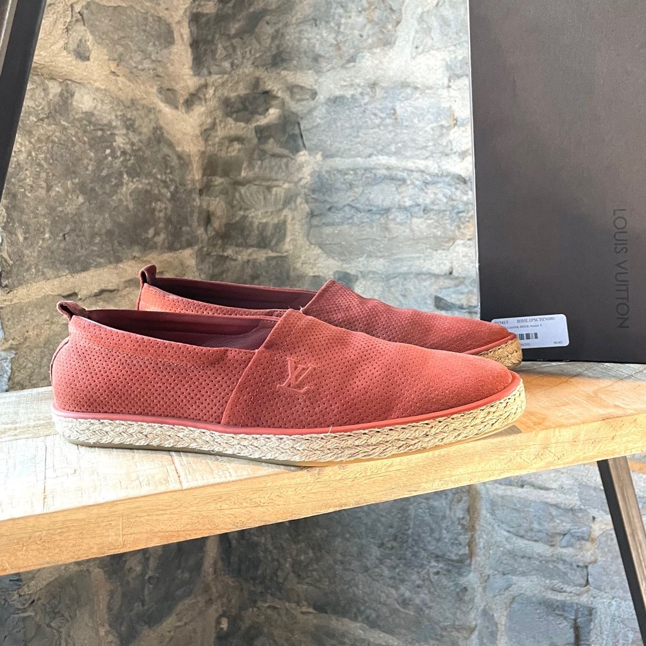 Louis Vuitton Louis Vuitton Orange Perforated Pacific Loafers Size US 9 / EU 42 - 1 Thumbnail