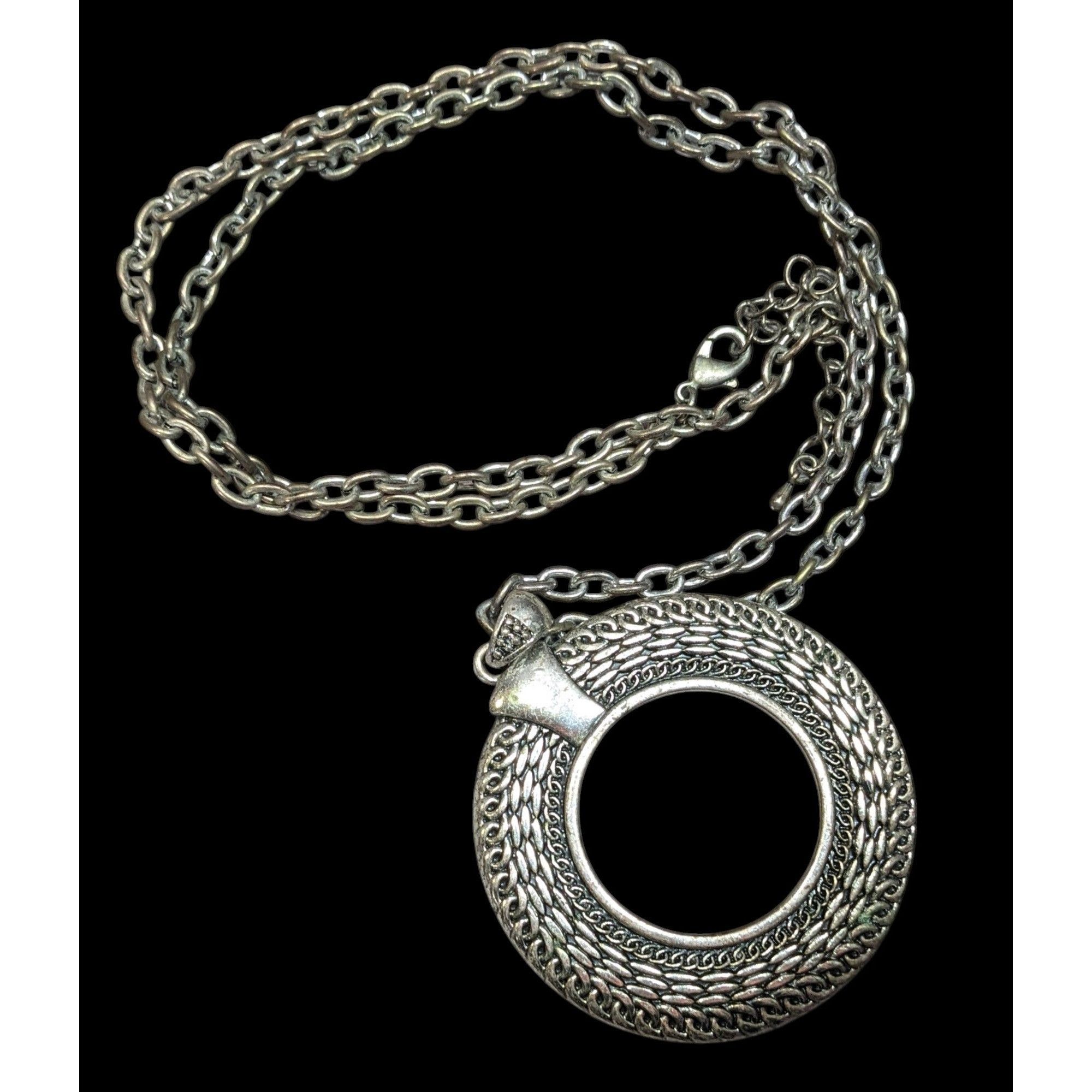 Other Unique Bohemian Open Circle Medallion Pendant Necklace Size ONE SIZE - 1 Thumbnail
