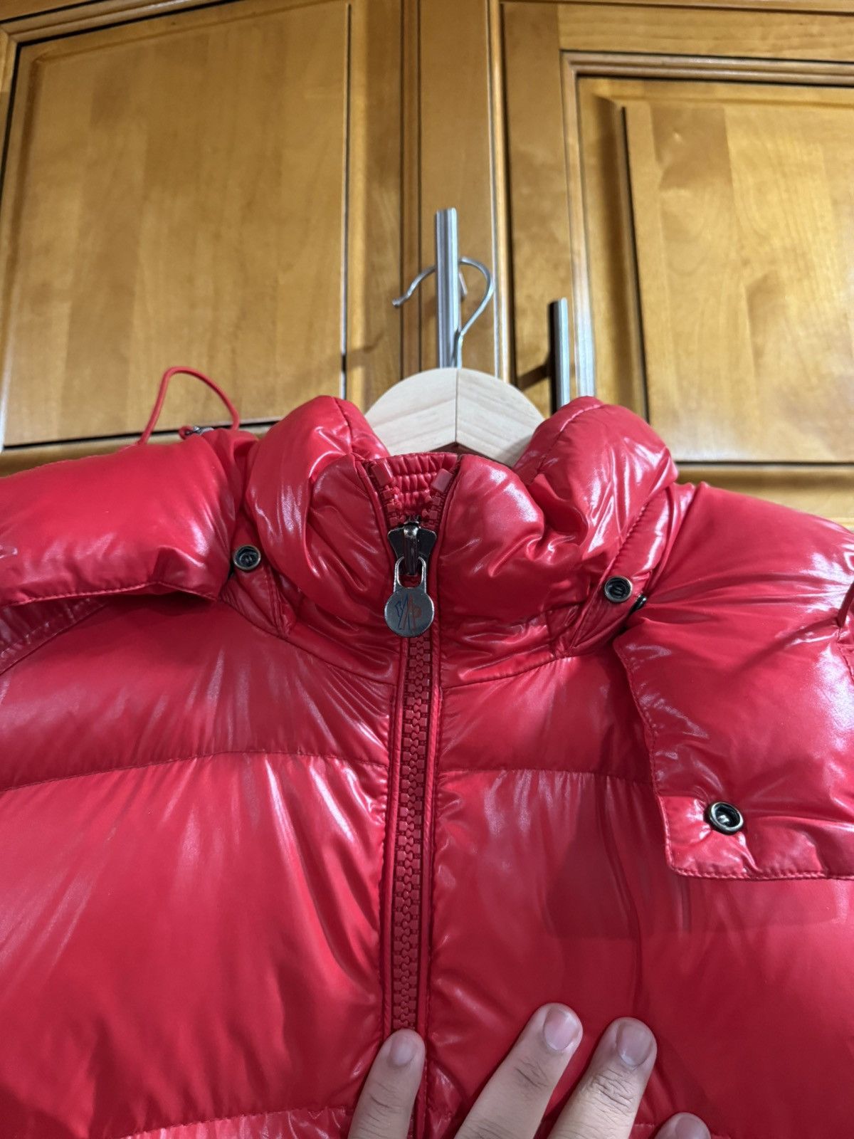 Moncler Moncler Maya Red Jacket Size XL / 4 Size US XL / EU 56 / 4 - 7 Thumbnail