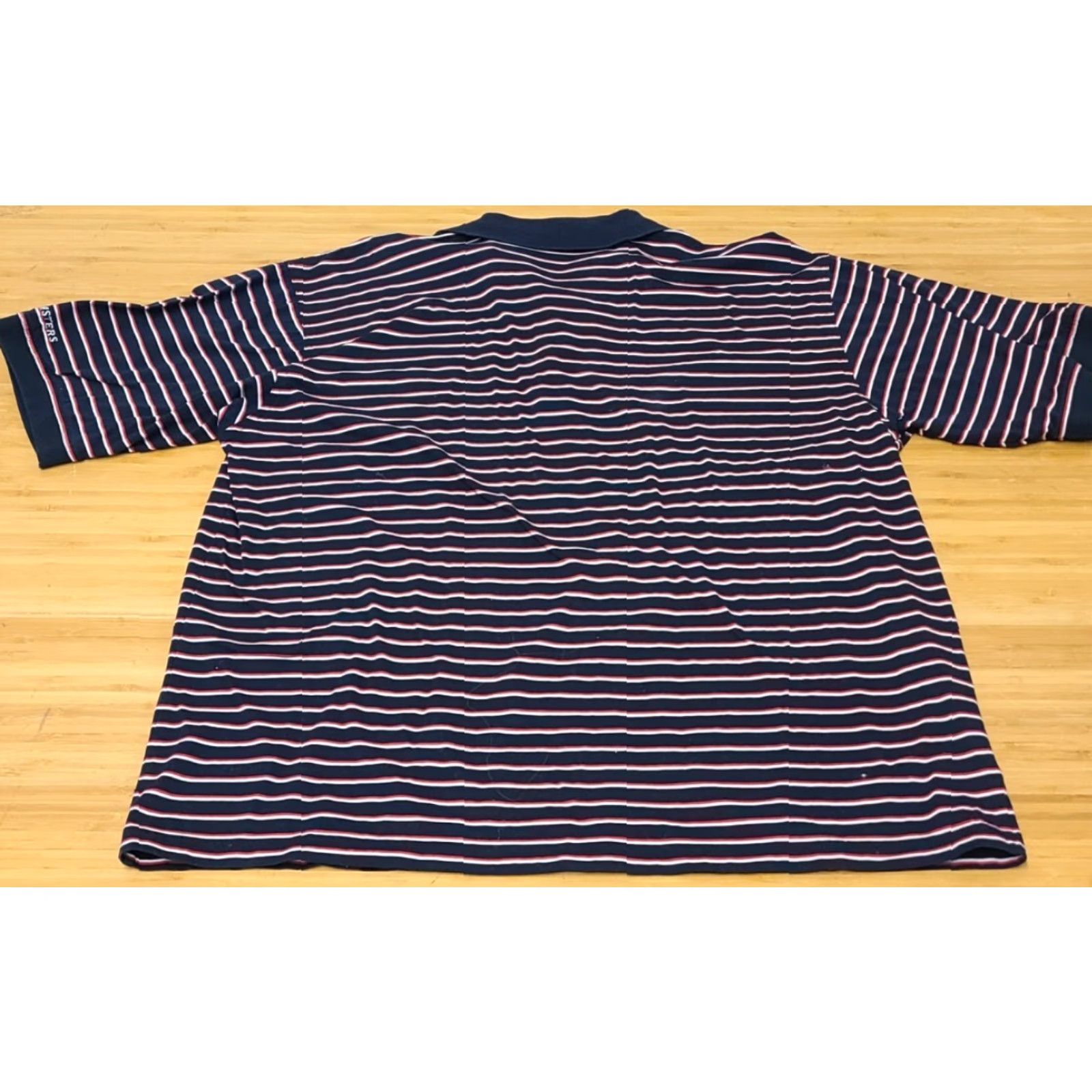 Vintage Masters Collection Polo Shirt Striped Augusta Black Red XL Men Size US XL / EU 56 / 4 - 4 Thumbnail