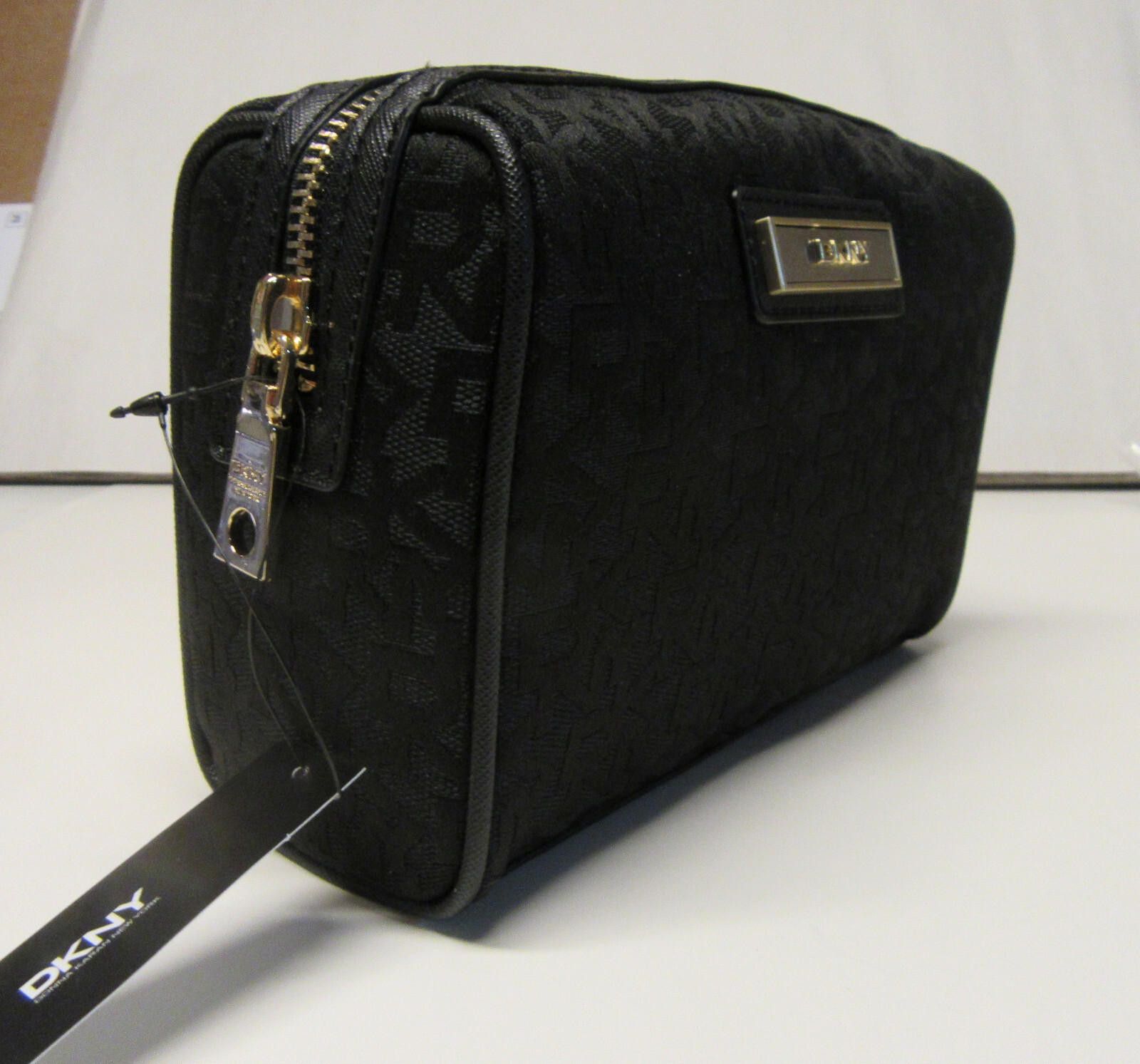 DKNY DKNY SLGS-Heritage Cosmetic Bag with Saffiano Leather Size ONE SIZE - 6 Thumbnail