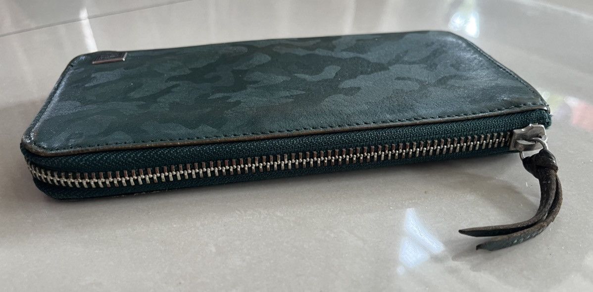 Porter Porter L Shaped Zipper Green Camouflage Pattern Long Wallet Size ONE SIZE - 5 Thumbnail