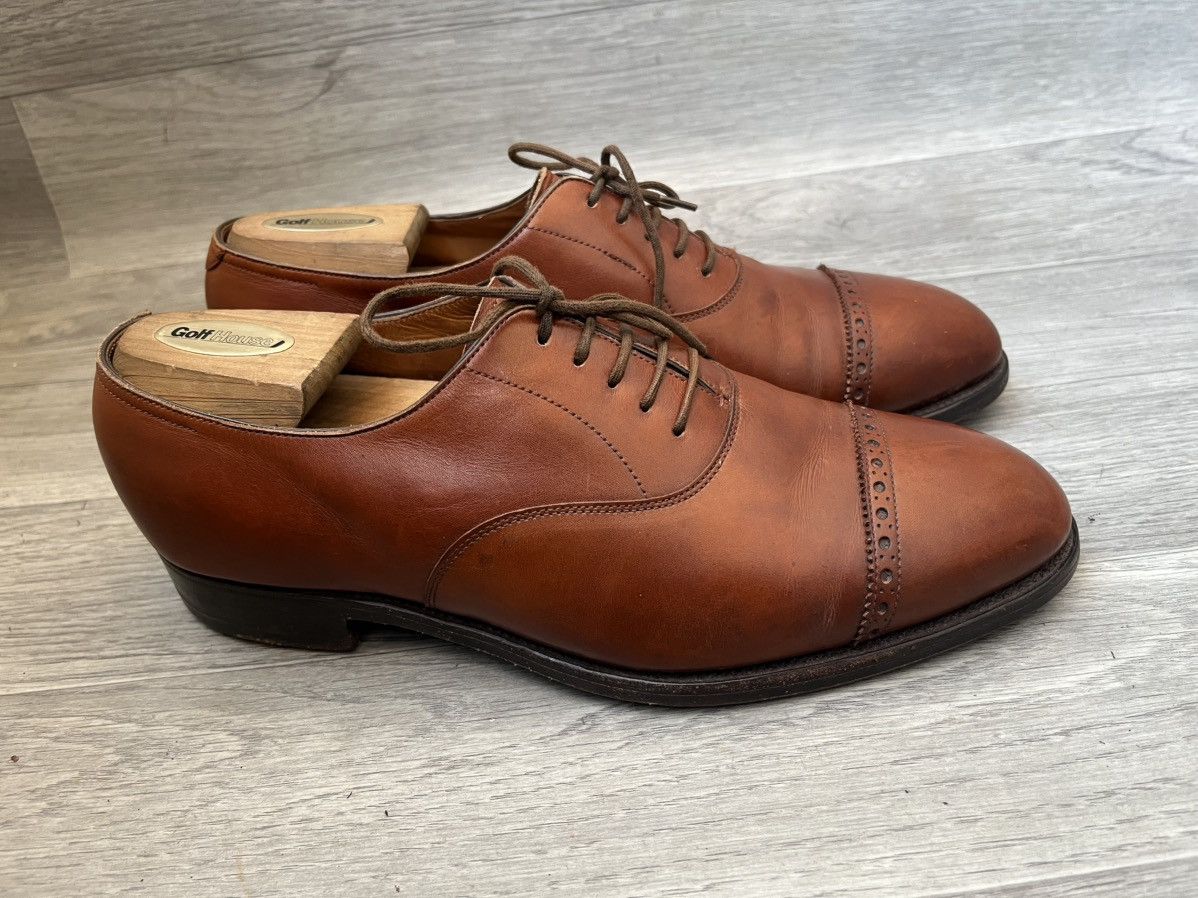 John Lobb John lobb cap-toe oxford brown leather shoes uk 7EE Size US 8 / EU 41 - 7 Thumbnail