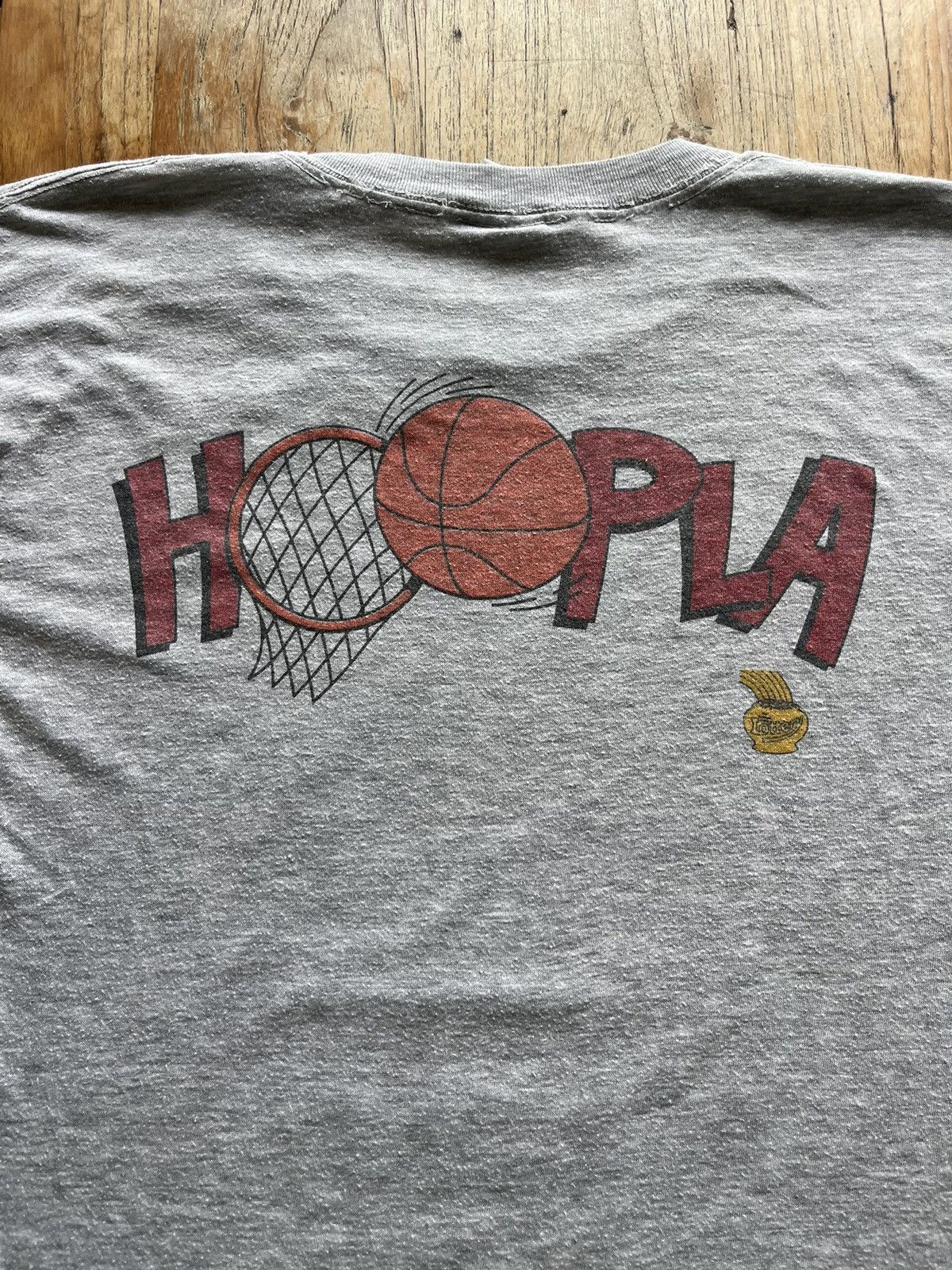 NBA × Salem Sportswear × Vintage Vintage CHICAGO BULLS HOOPLA 80’s 50/50 cotton tshirt Size US L / EU 52-54 / 3 - 8 Thumbnail