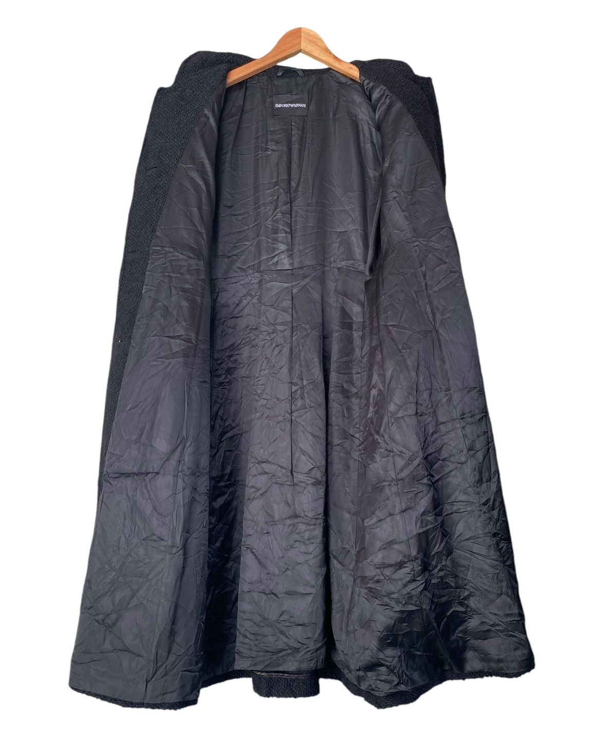 Giorgio Armani Archival Clothing Black EMPORIO ARMANI Button Parka Size S / US 4 / IT 40 - 14 Thumbnail