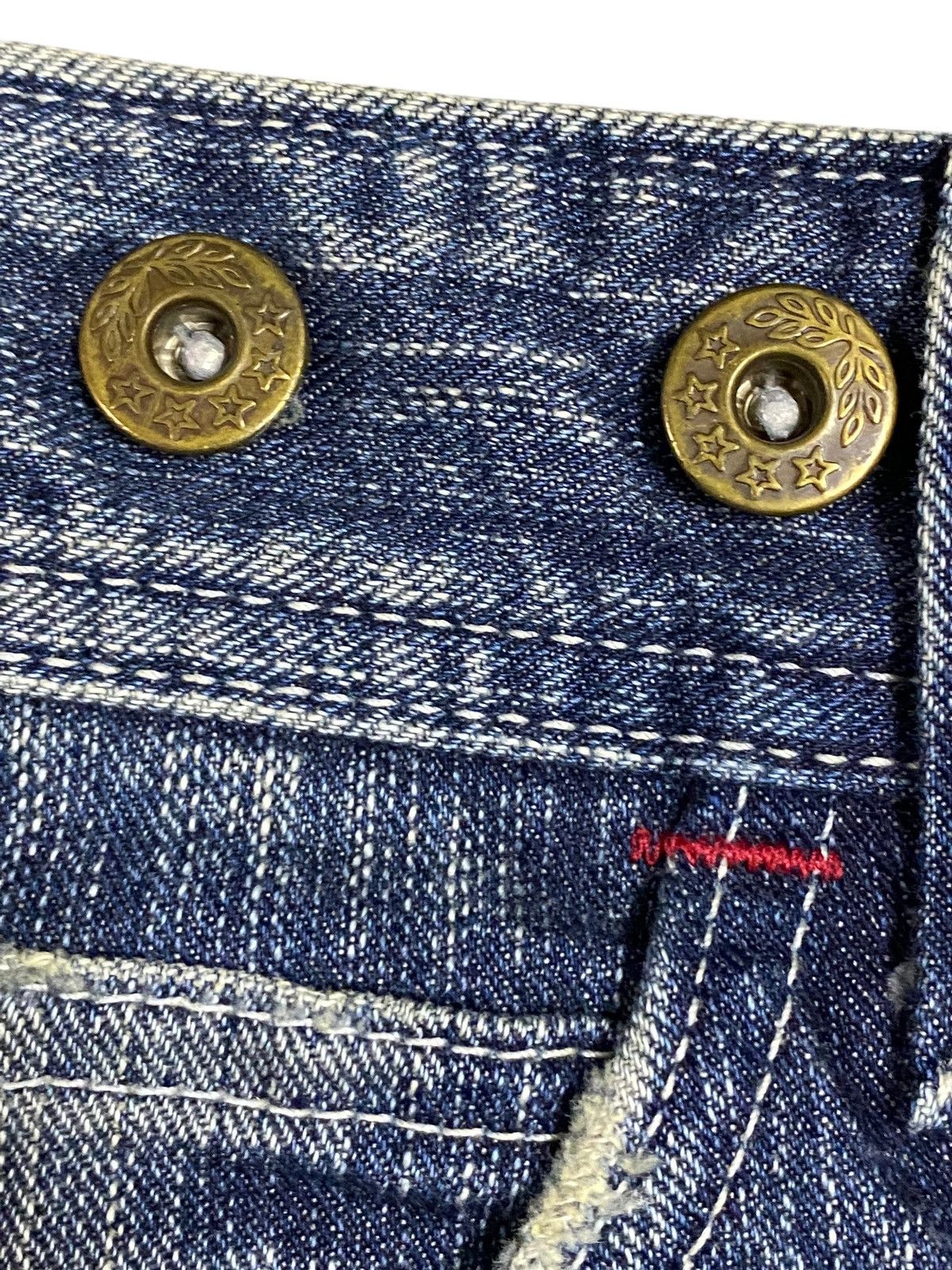 Edwin Vintage Japanese Brands Splatter Distressed Baggy Jeans Size US 35 - 16 Thumbnail