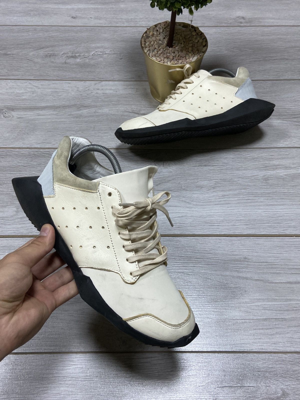 Rick Owens Rick Owens Tech Runner adidas Size US 7.5 / EU 40-41 - 1 Thumbnail