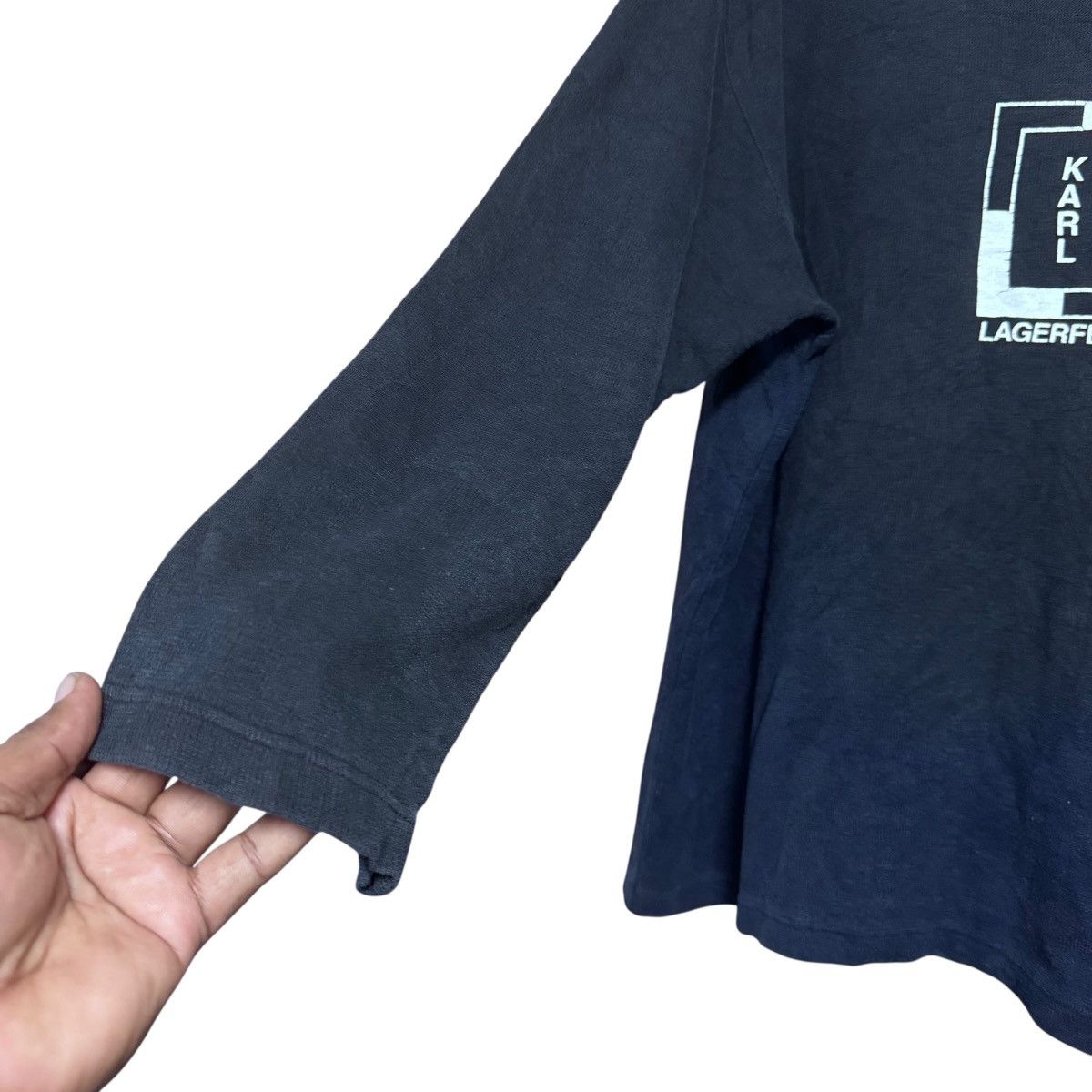 Karl Lagerfeld Karl Lagerfeld Box Logo Longsleeve Size US L / EU 52-54 / 3 - 5 Thumbnail