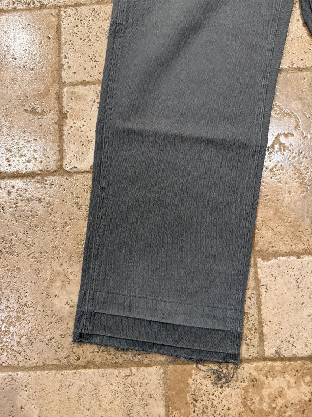 Maison Margiela Maison Margiela 5 Pockets Harringbone Striped Gray Trousers Size US 32 / EU 48 - 2 Thumbnail