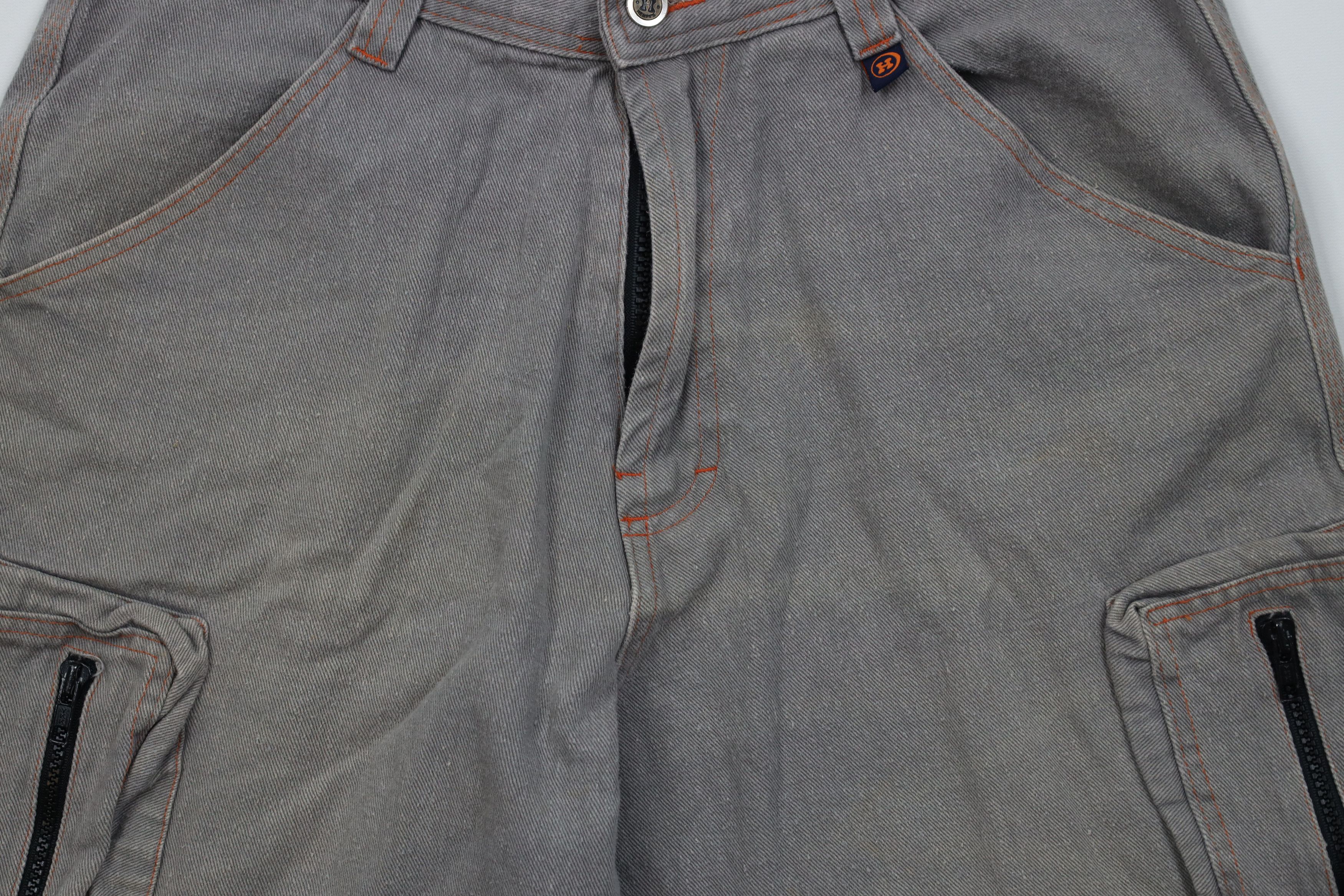 Vintage Vintage 90s Y2K Streetwear Skateboard Cargo Shorts Gray Size US 34 / EU 50 - 3 Thumbnail