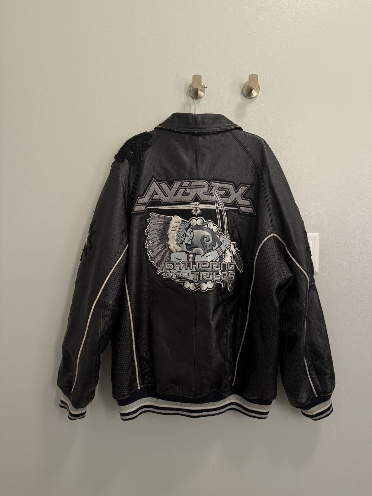 Avirex Avirex Leather Jacket in Black Size US XL / EU 56 / 4 - 2 Thumbnail