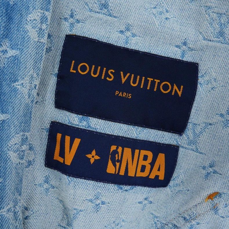 Louis Vuitton LV Louis Vuitton NBA Denim Hooded Jacket-2506 Size US L / EU 52-54 / 3 - 3 Thumbnail