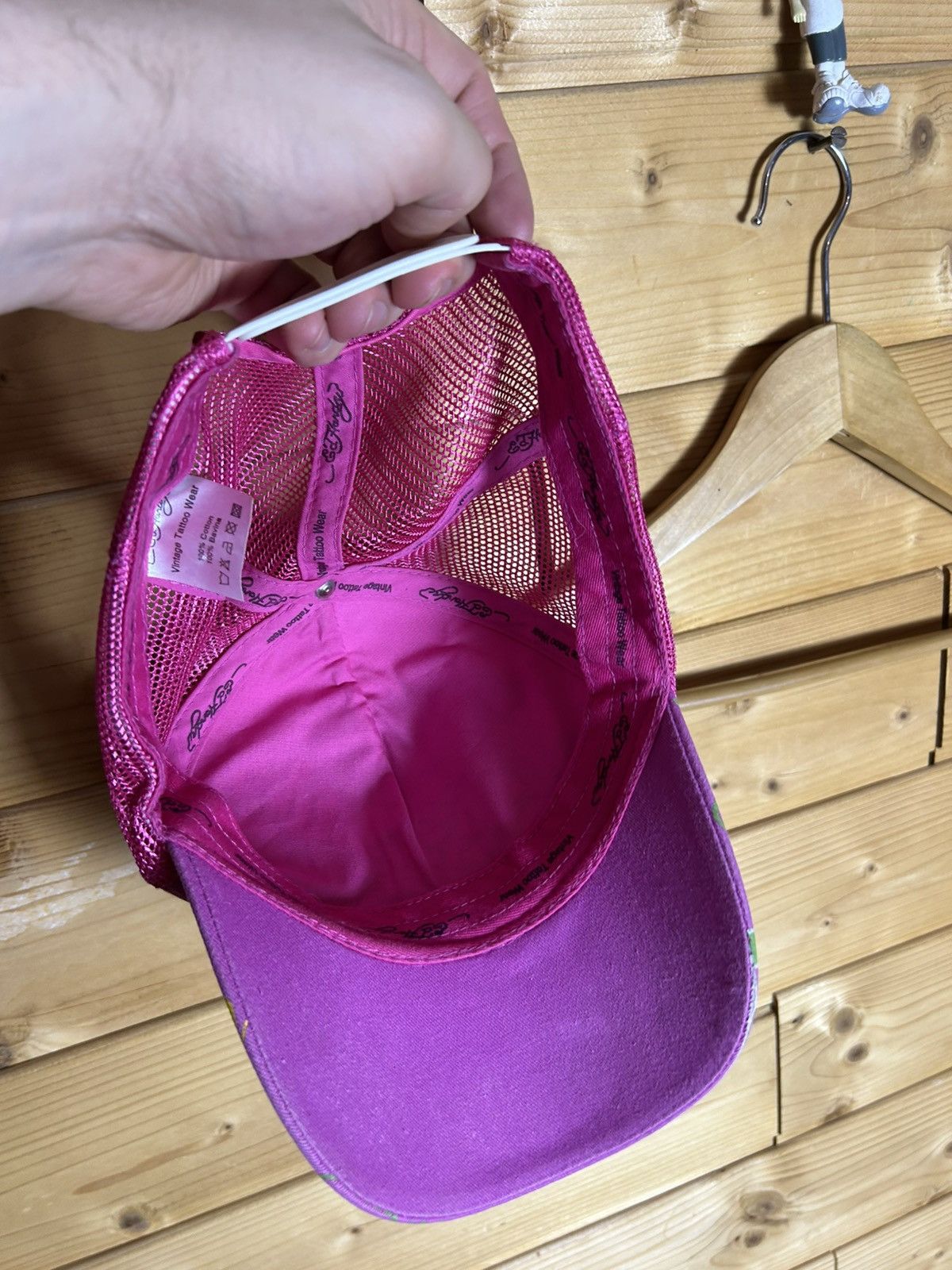 Ed Hardy Ed Hardy tiger flowers pink cap Size ONE SIZE - 4 Thumbnail