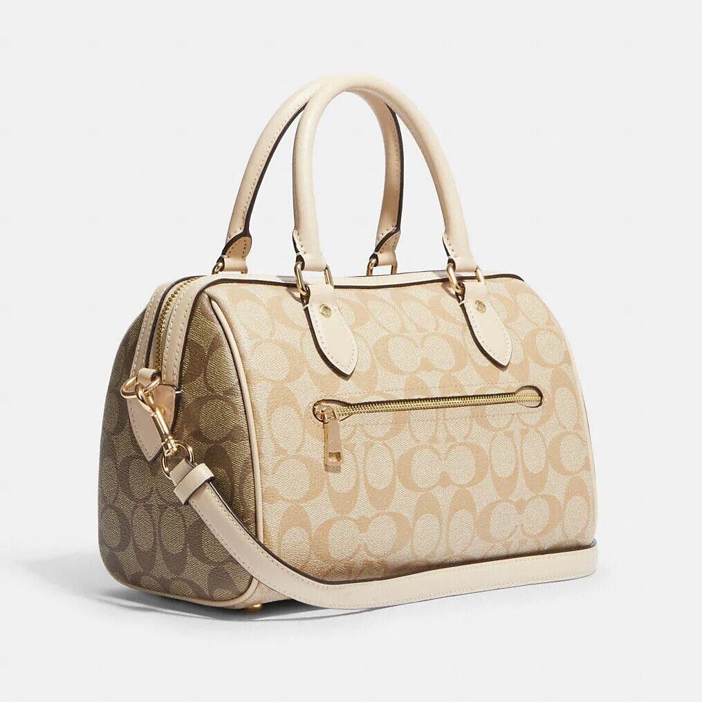Coach Rowan Satchel Regular Size In Blocked Signature CH486 Size ONE SIZE - 13 Thumbnail