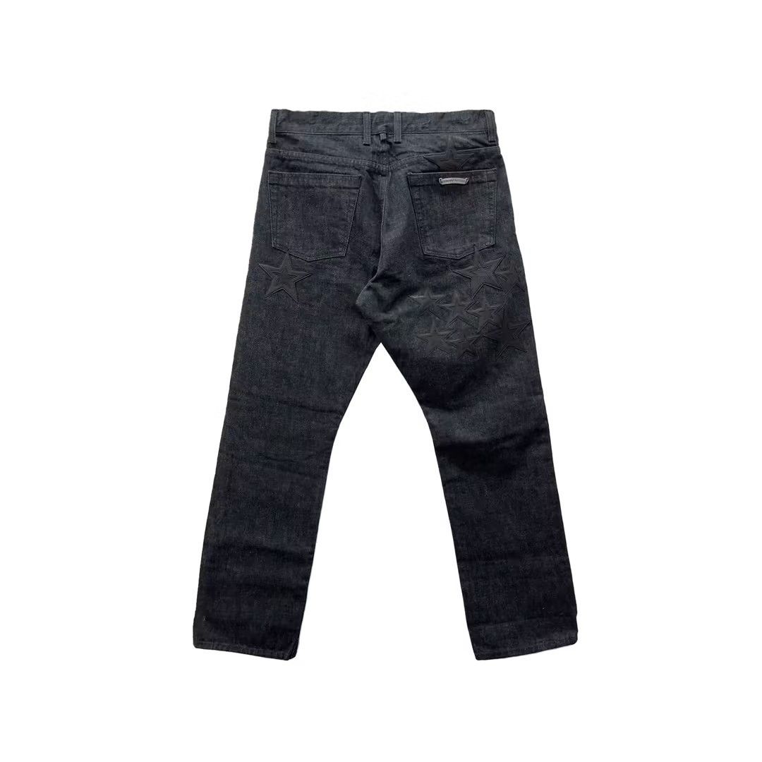 Chrome Hearts Chrome Hearts Black Star Patch Flame Knee Cargo Pants Size US 34 / EU 50 - 2 Thumbnail